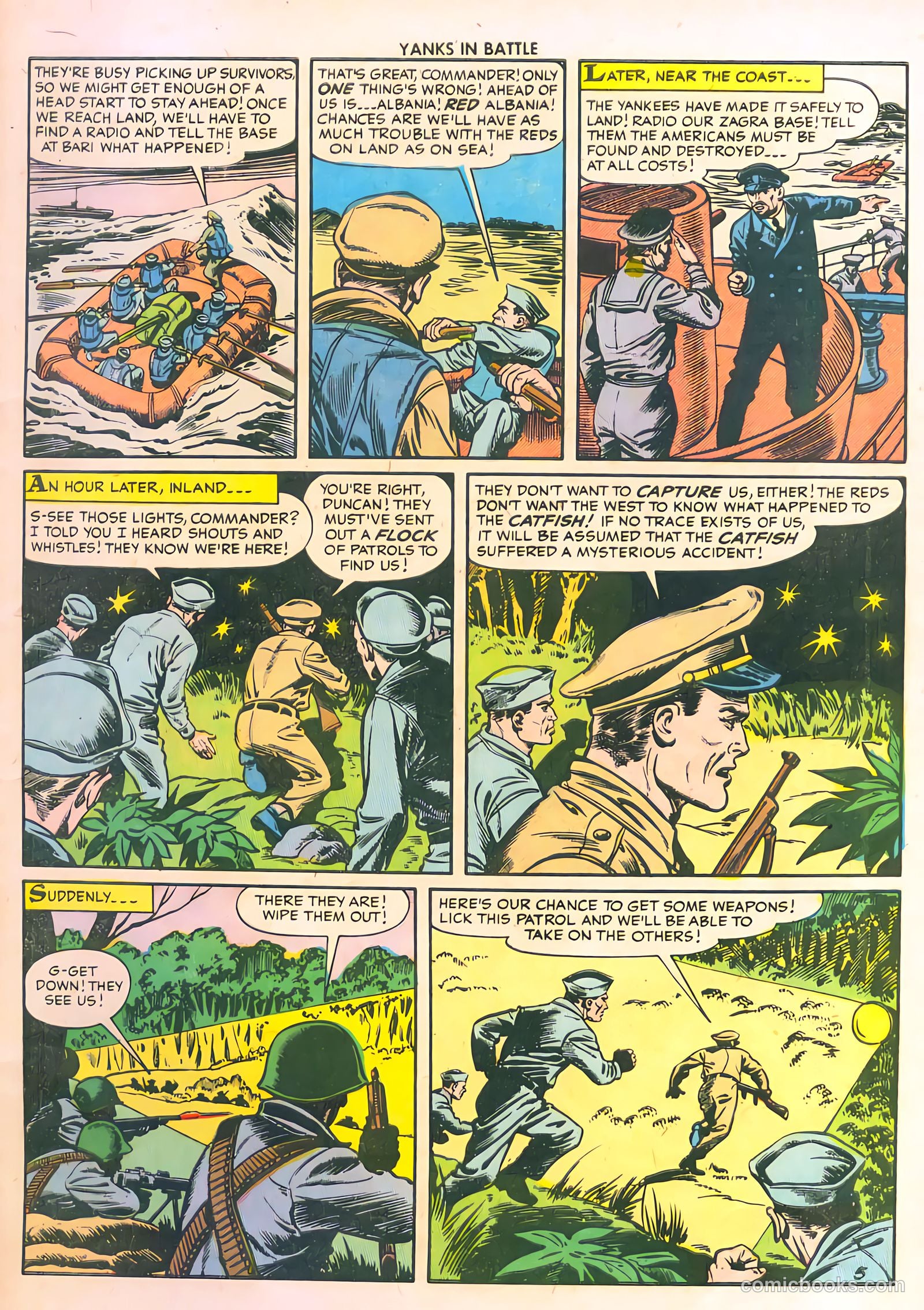 Yanks in Battle #3 (1956) — page 7 of 35