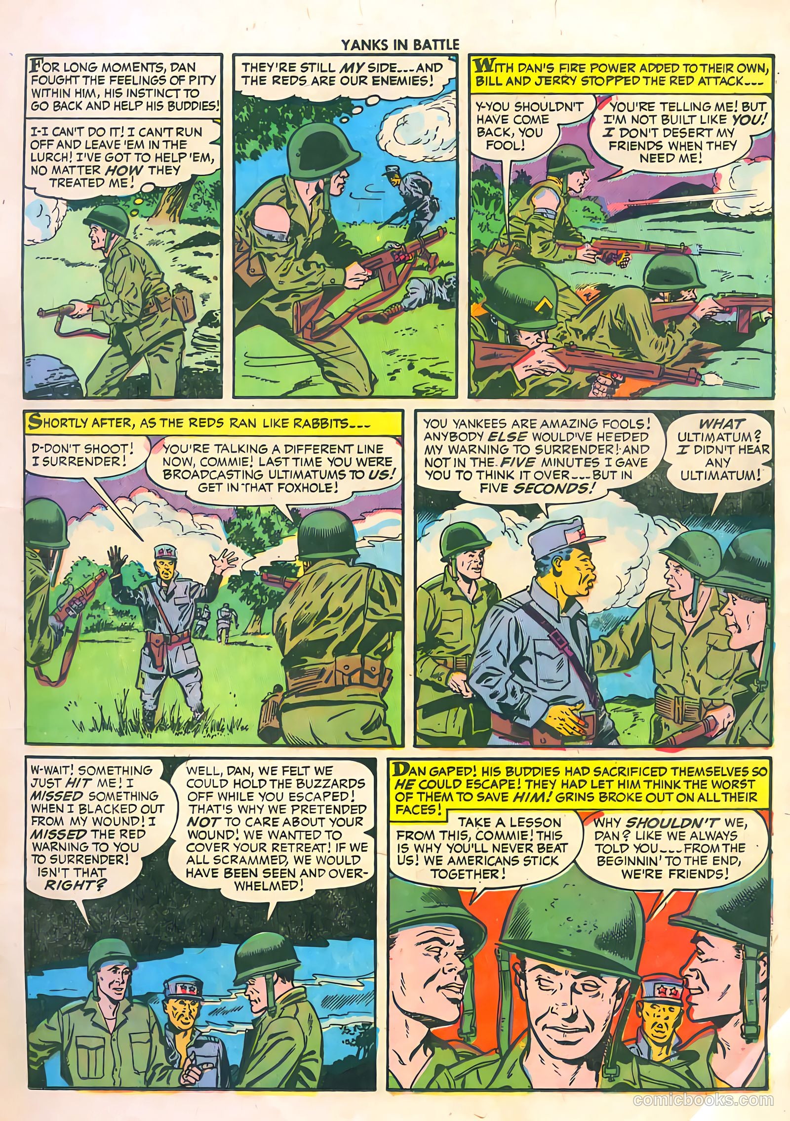 Yanks in Battle #3 (1956) — page 17 of 35