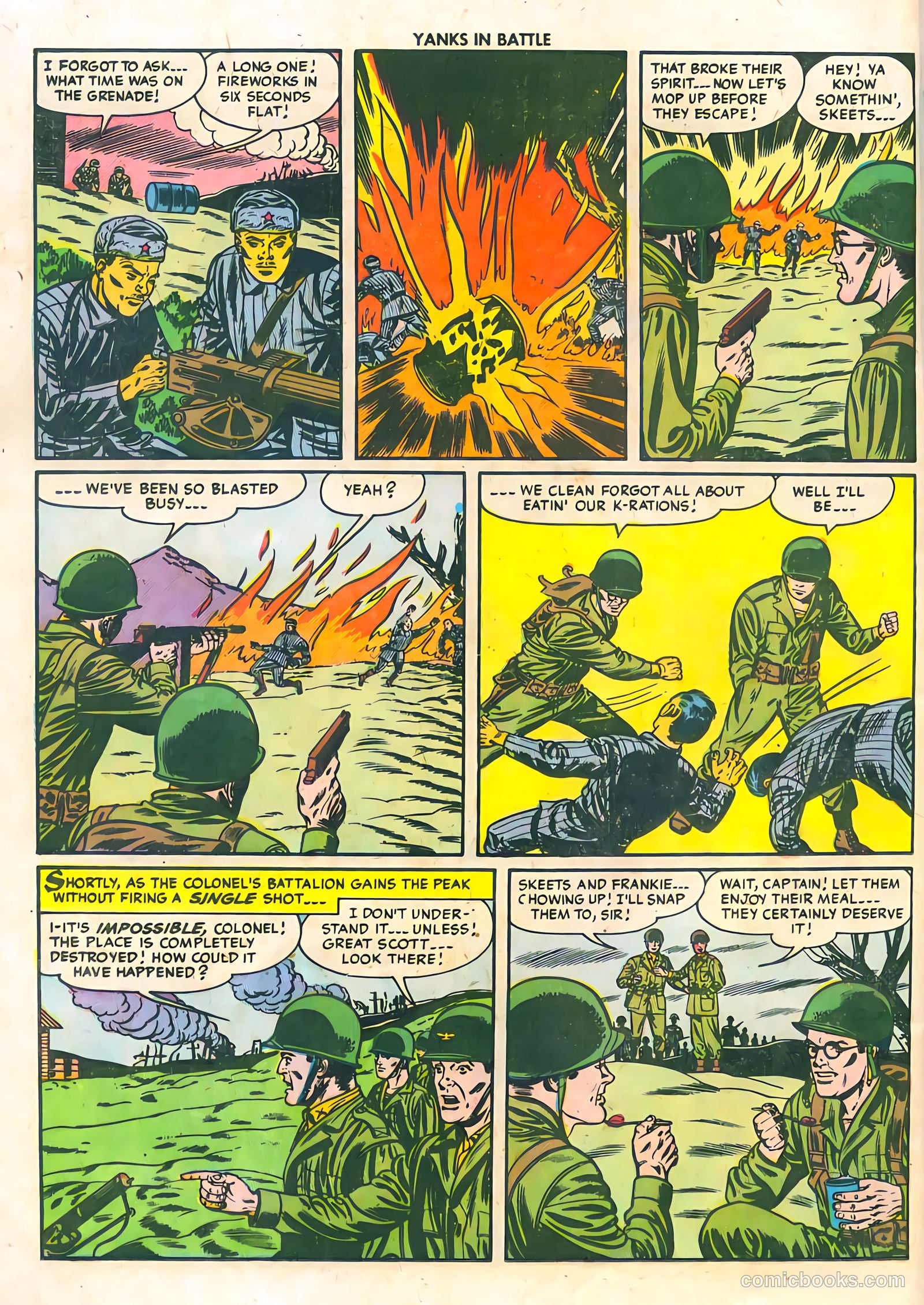 Yanks in Battle #3 (1956) — page 24 of 35