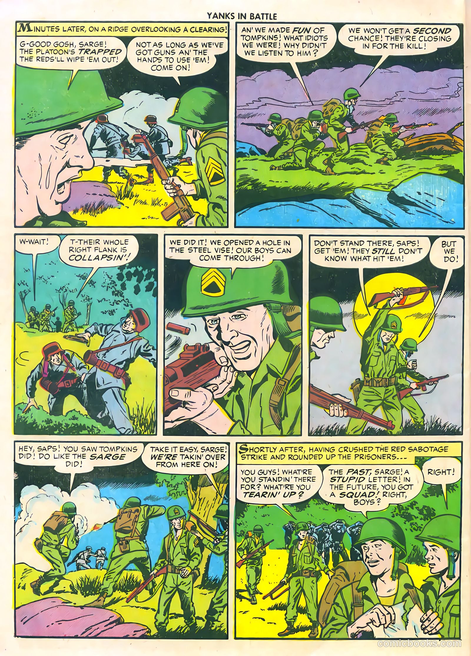 Yanks in Battle #3 (1956) — page 32 of 35