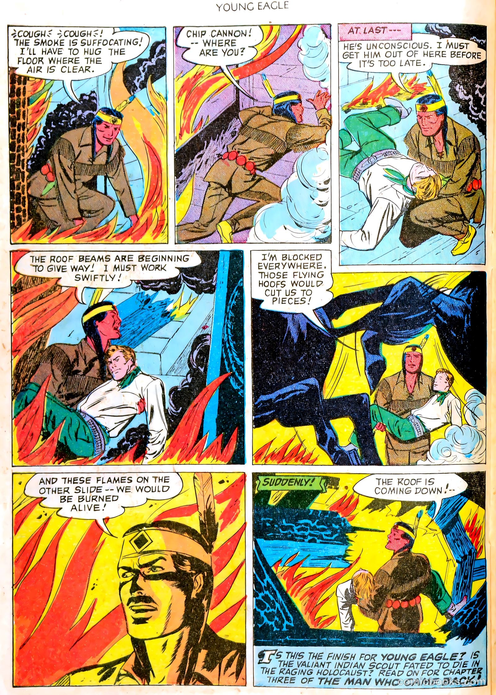 Young Eagle #4 (1951) — page 22 of 36