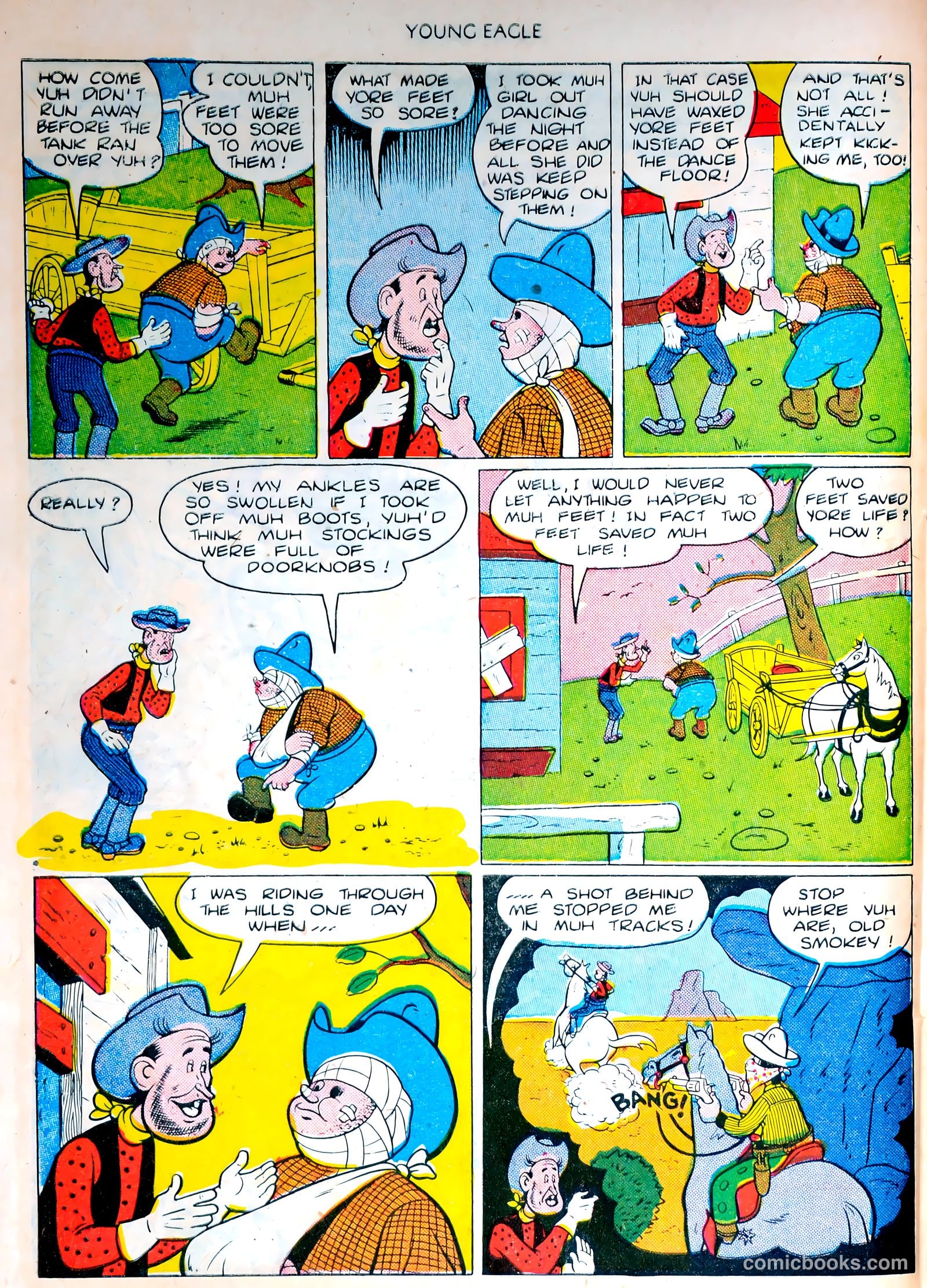 Young Eagle #4 (1951) — page 24 of 36