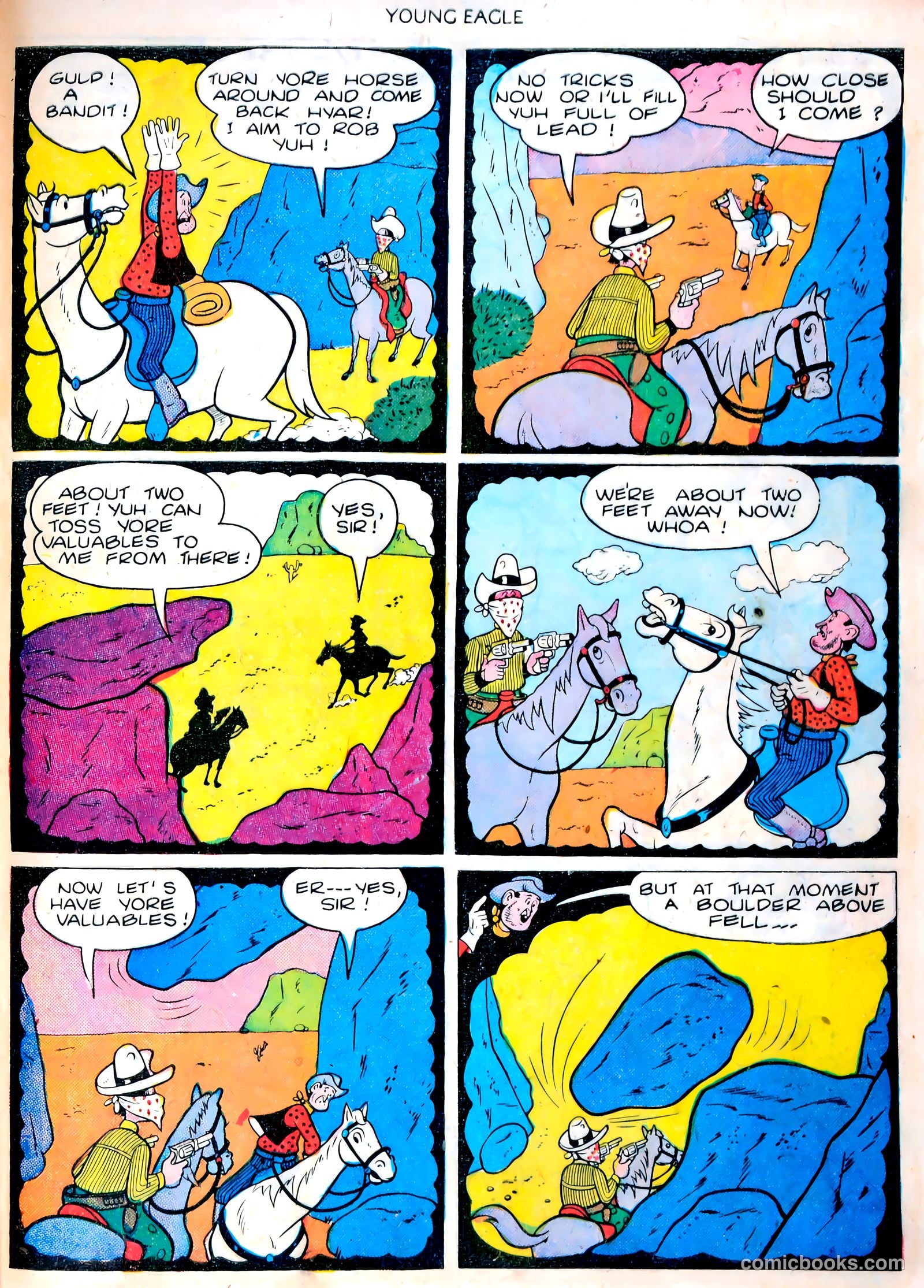 Young Eagle #4 (1951) — page 25 of 36