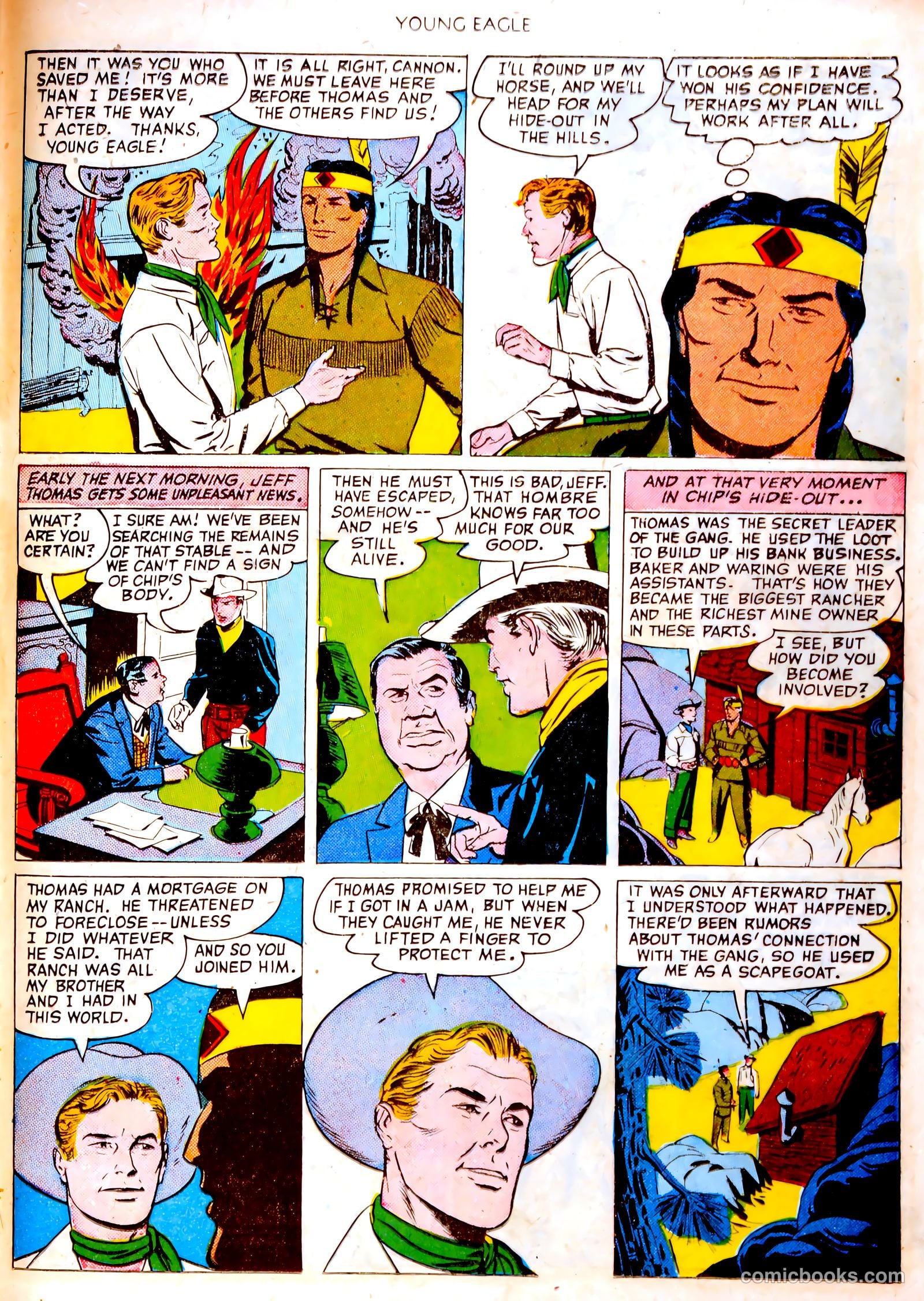 Young Eagle #4 (1951) — page 29 of 36