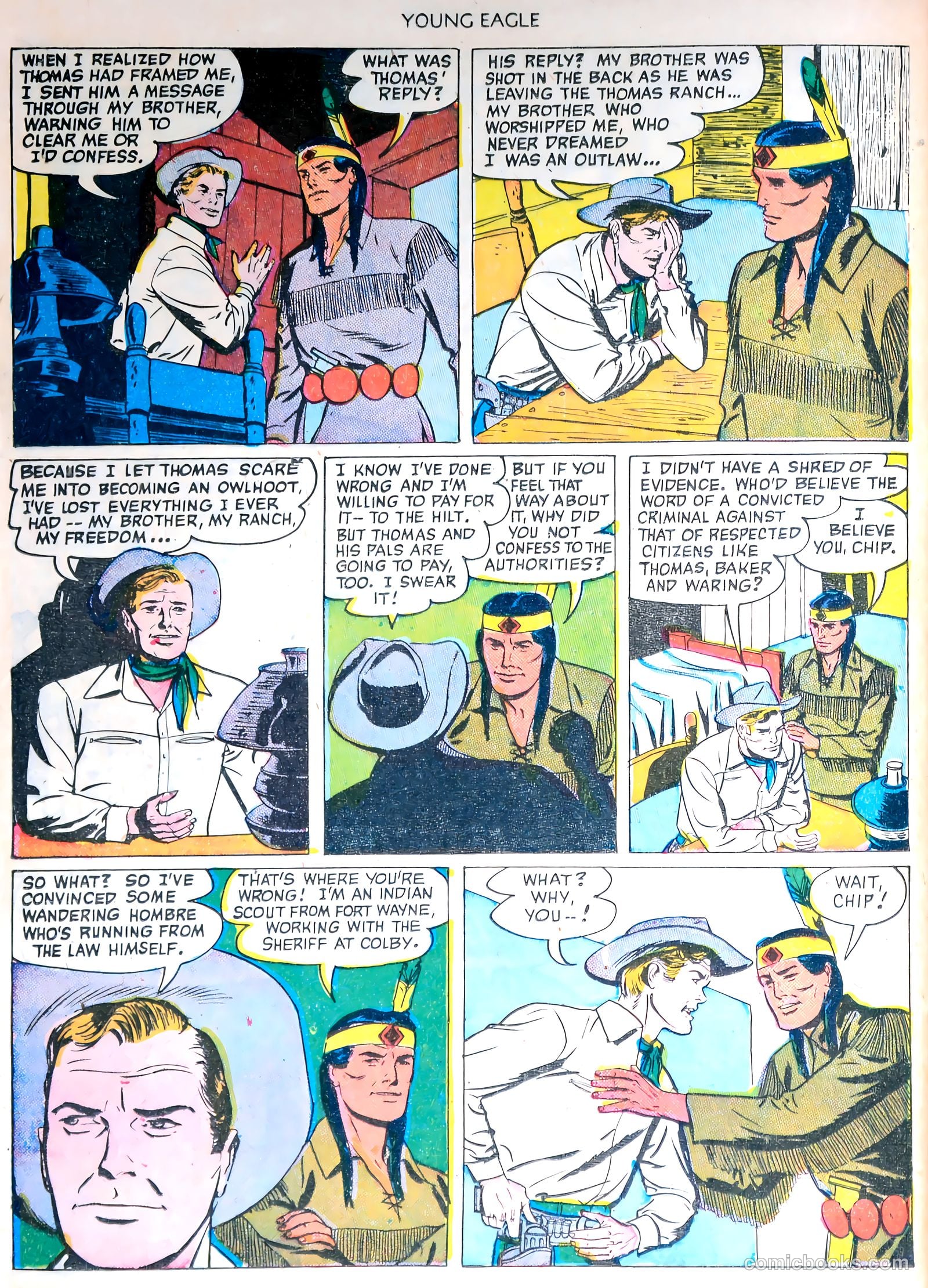 Young Eagle #4 (1951) — page 30 of 36
