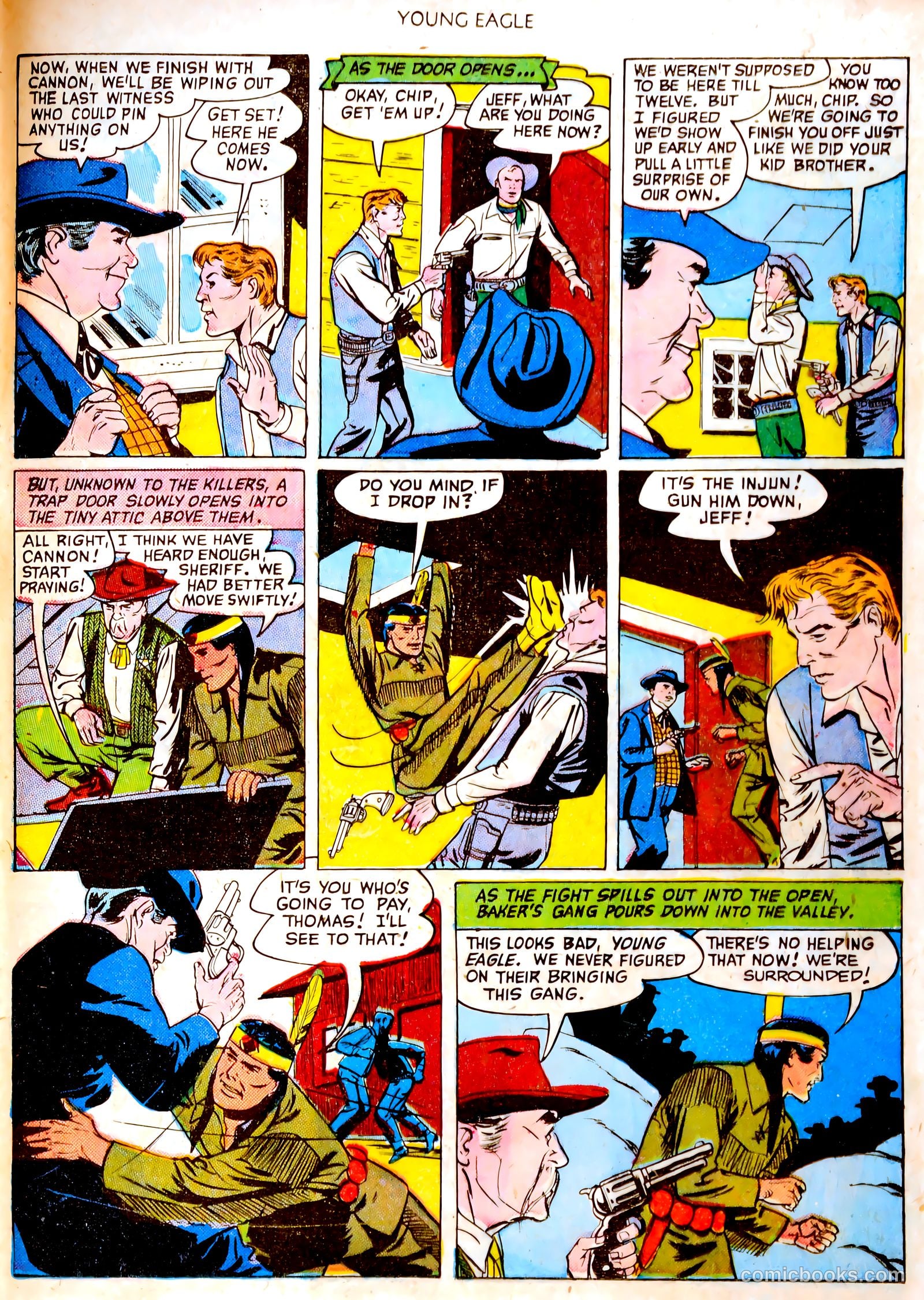 Young Eagle #4 (1951) — page 33 of 36