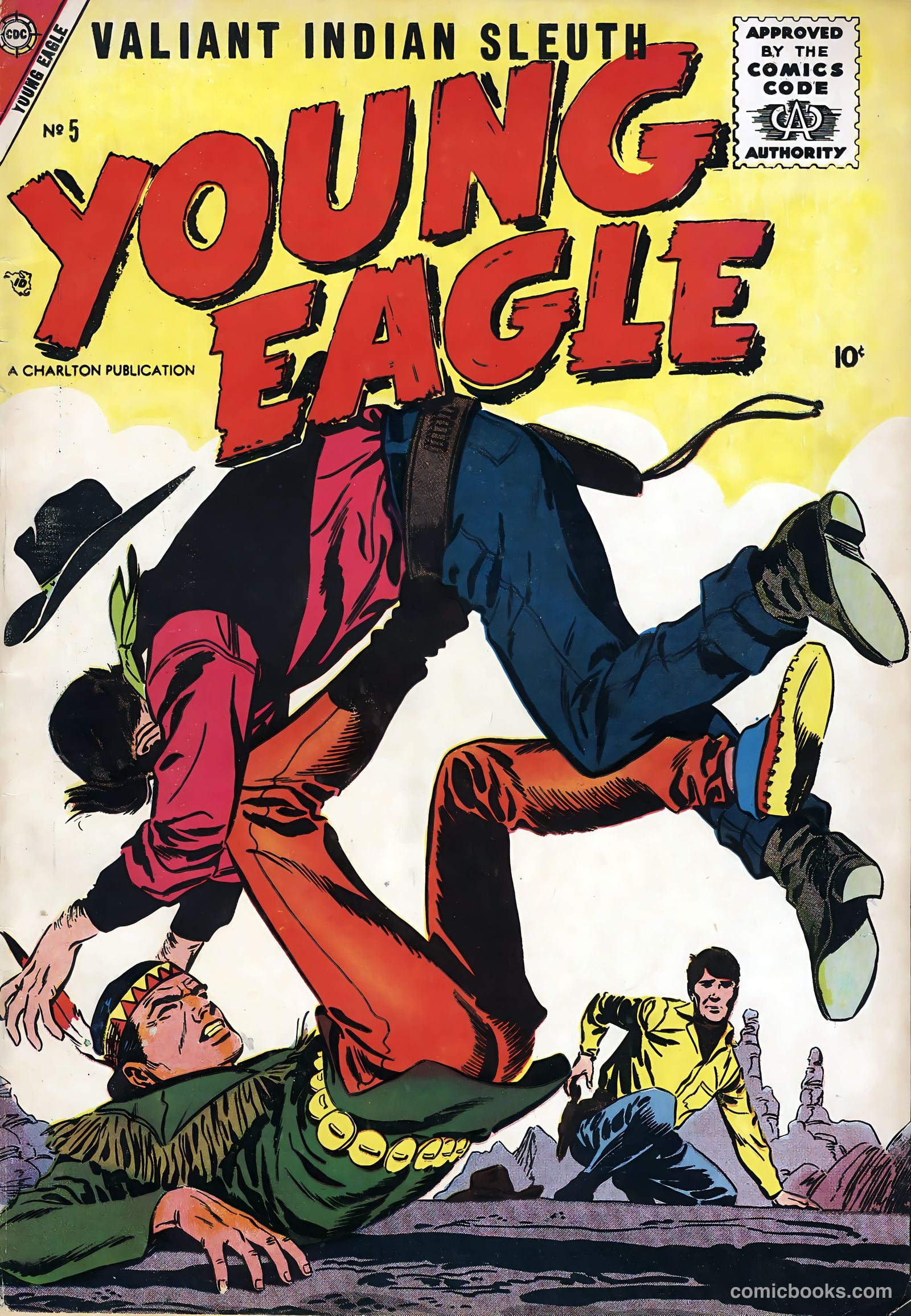 Young Eagle #5 (1957) — page 1 of 36