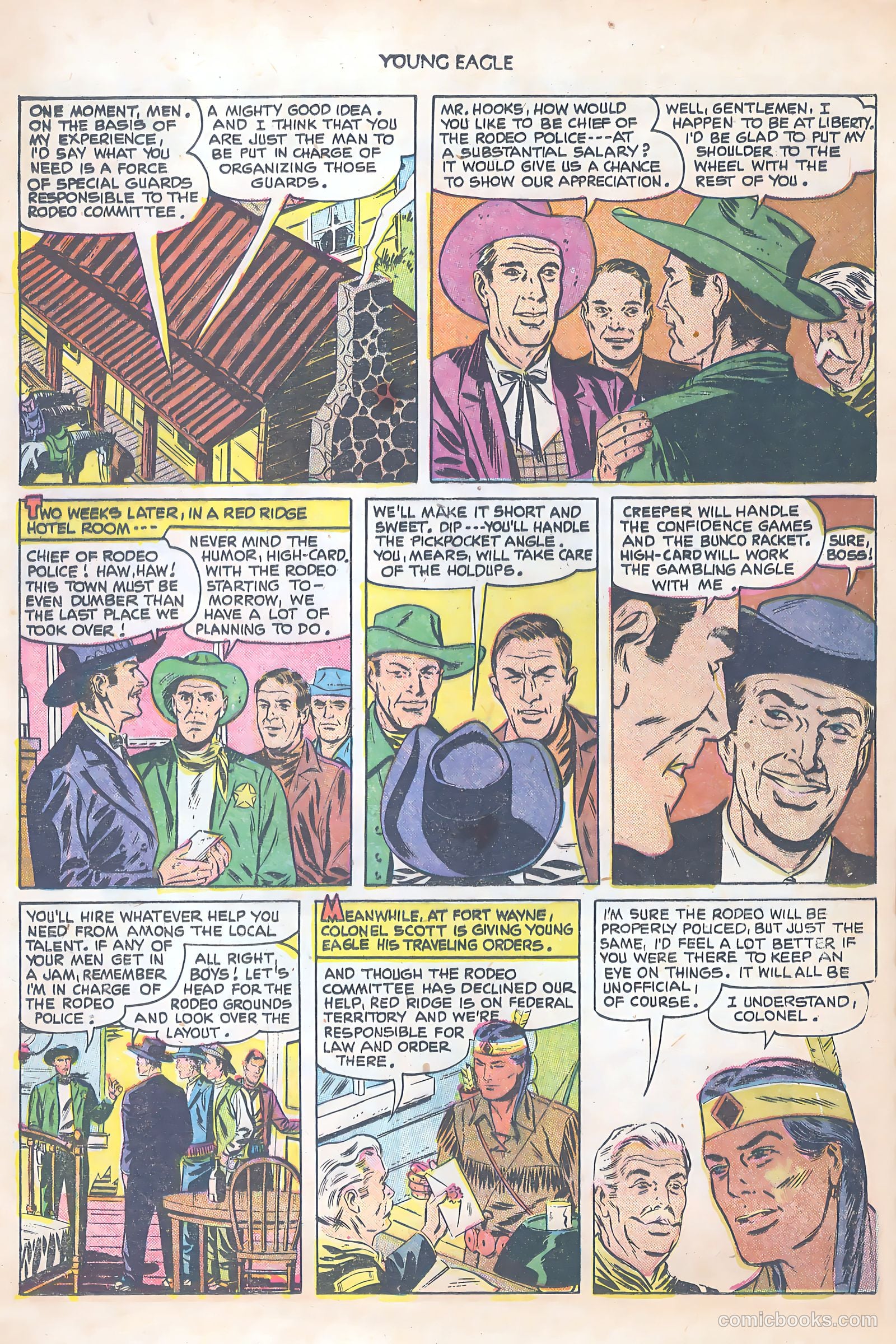 Young Eagle #8 (1952) — page 4 of 36