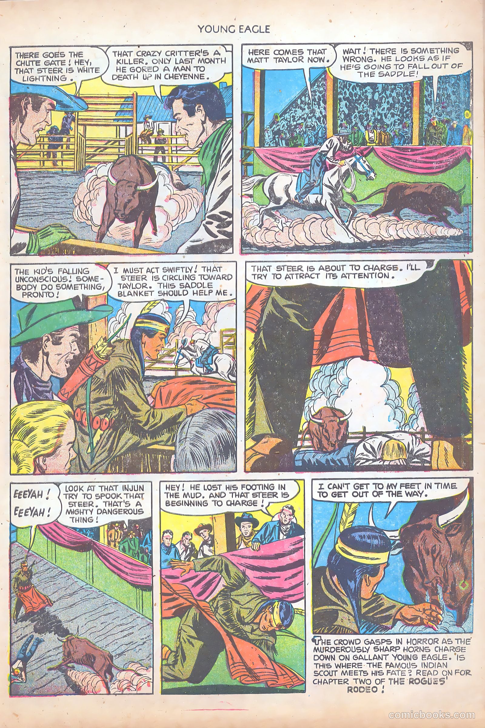 Young Eagle #8 (1952) — page 11 of 36