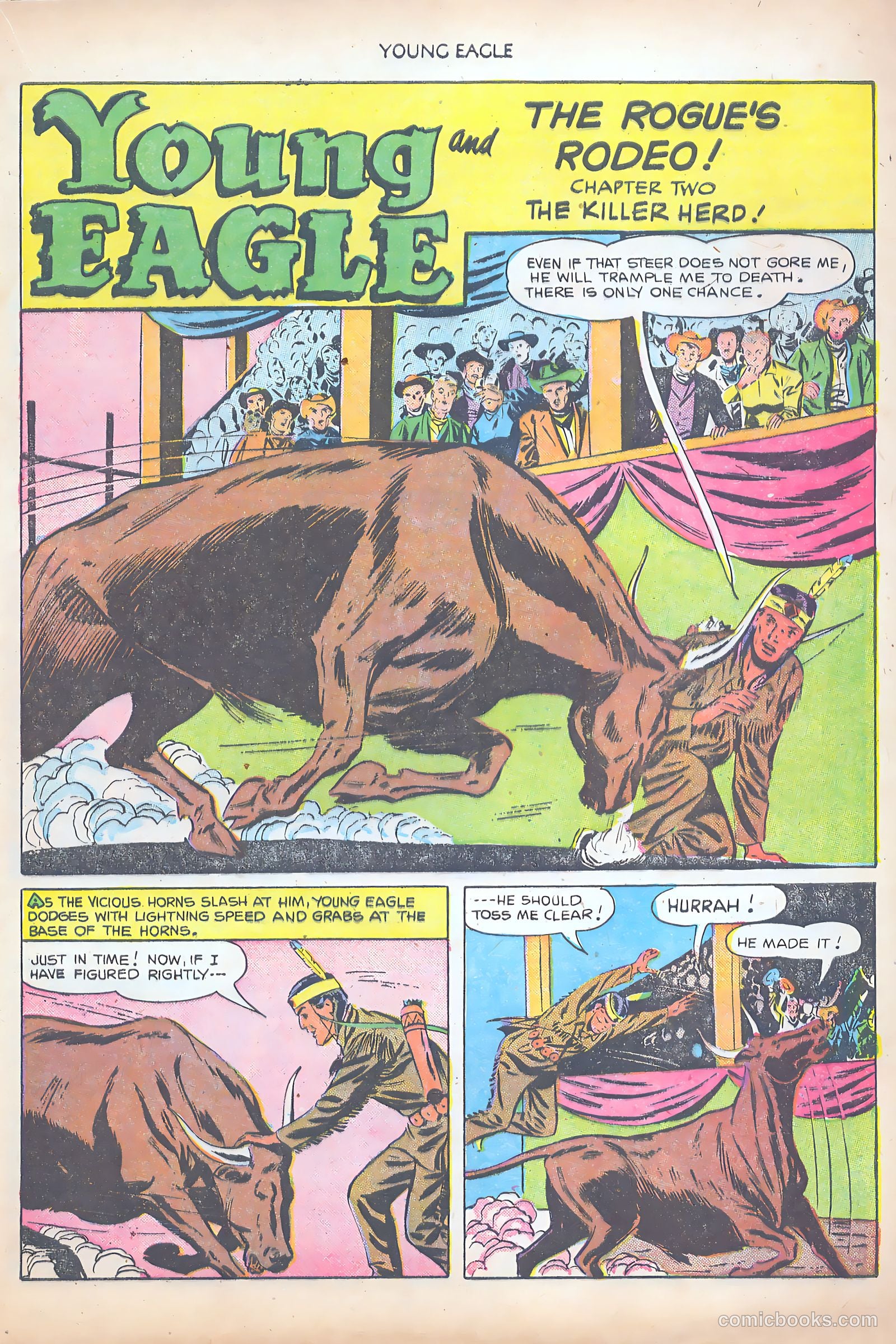 Young Eagle #8 (1952) — page 15 of 36
