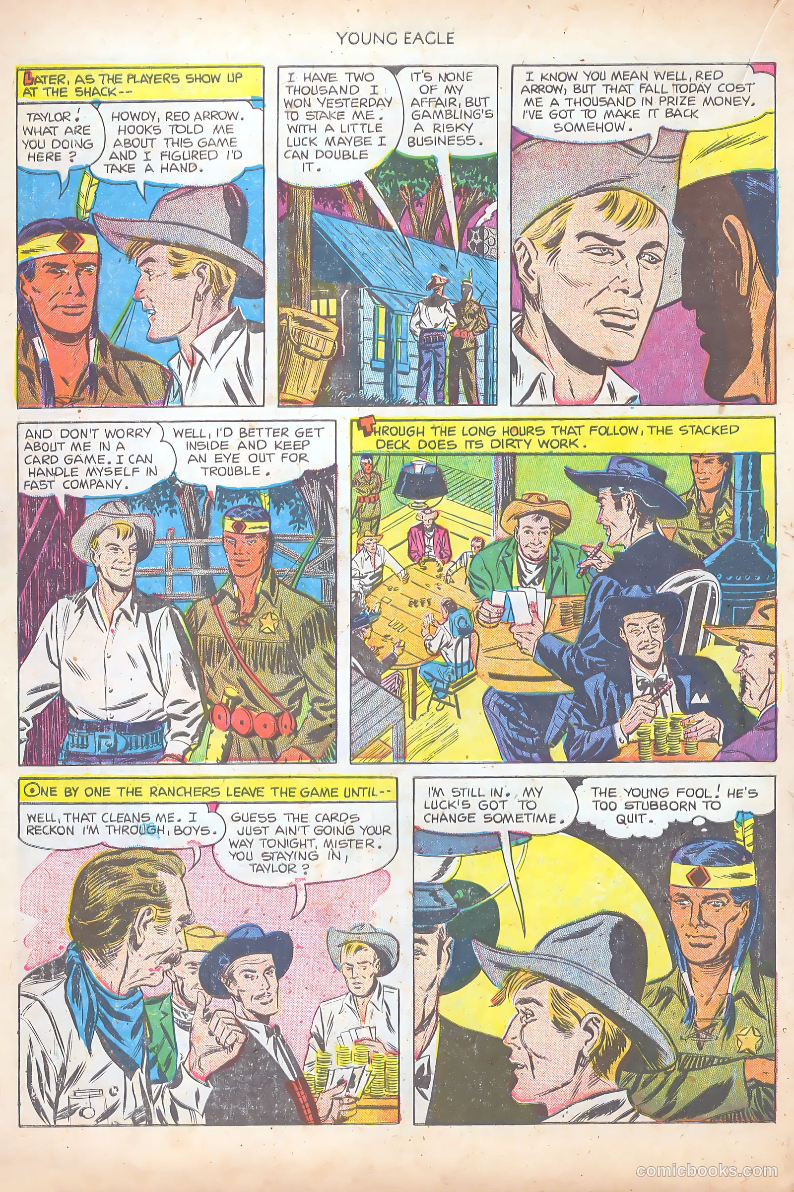 Young Eagle #8 (1952) — page 18 of 36