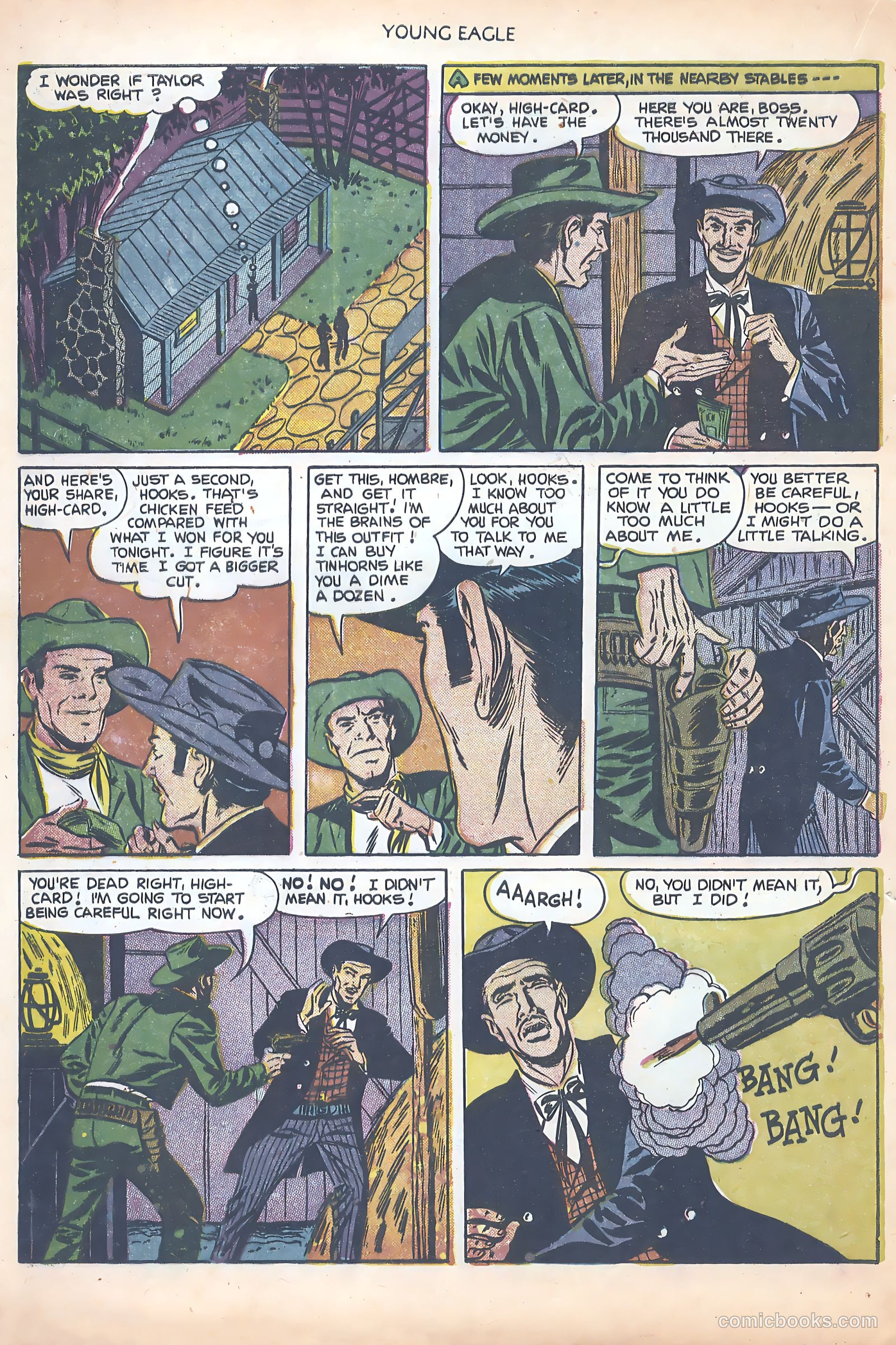 Young Eagle #8 (1952) — page 20 of 36