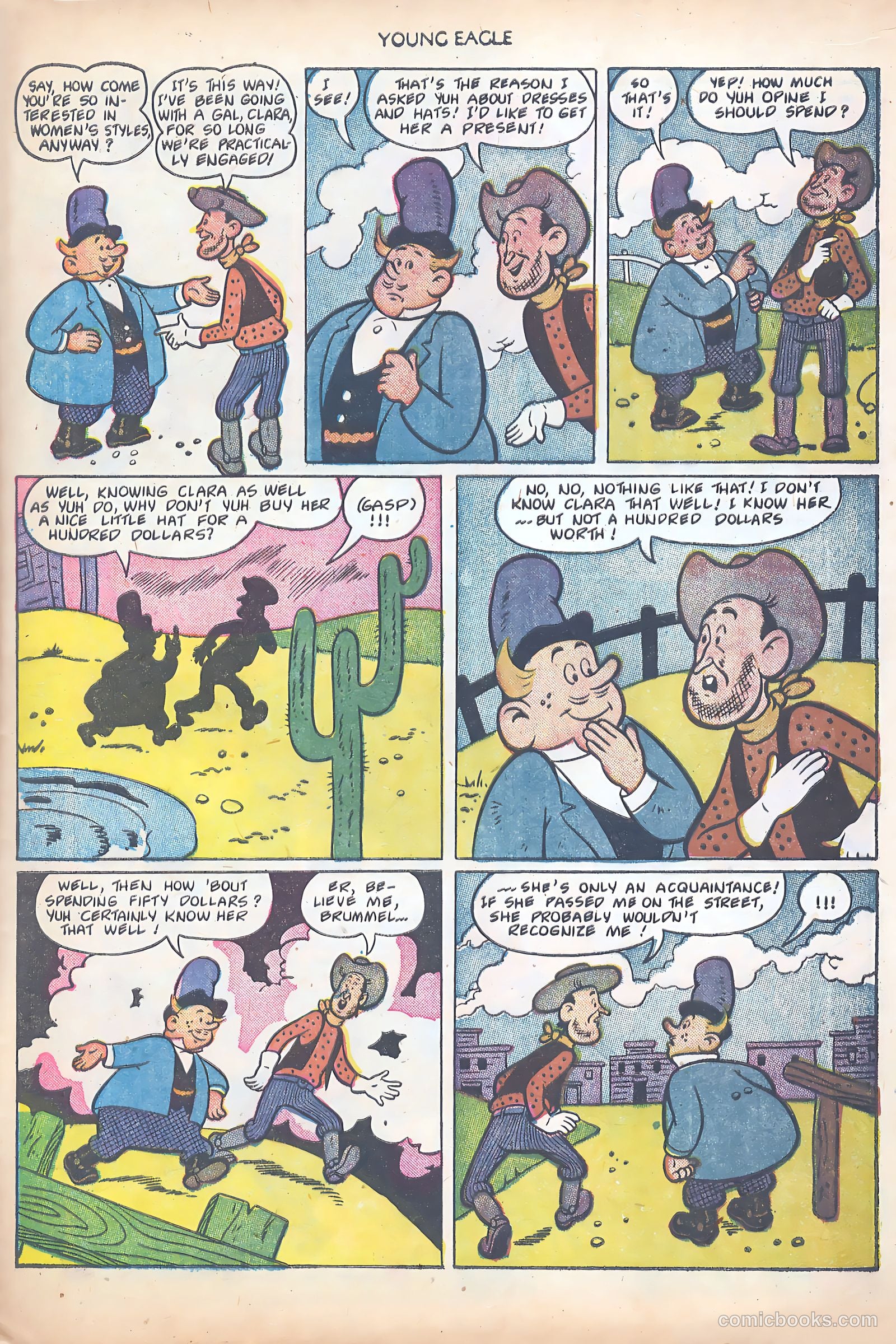 Young Eagle #8 (1952) — page 25 of 36