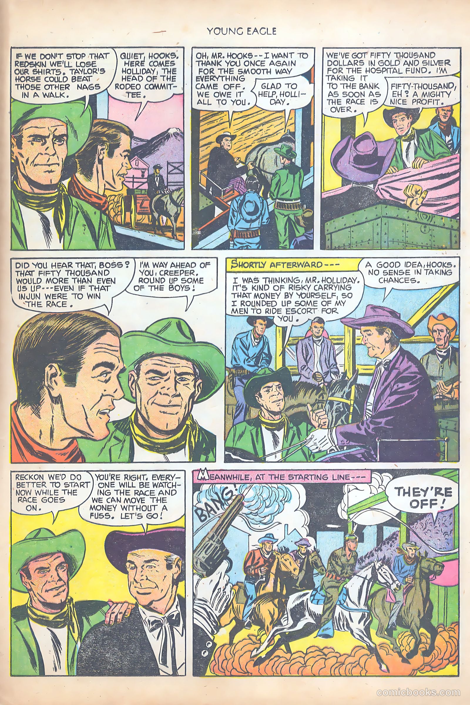 Young Eagle #8 (1952) — page 31 of 36