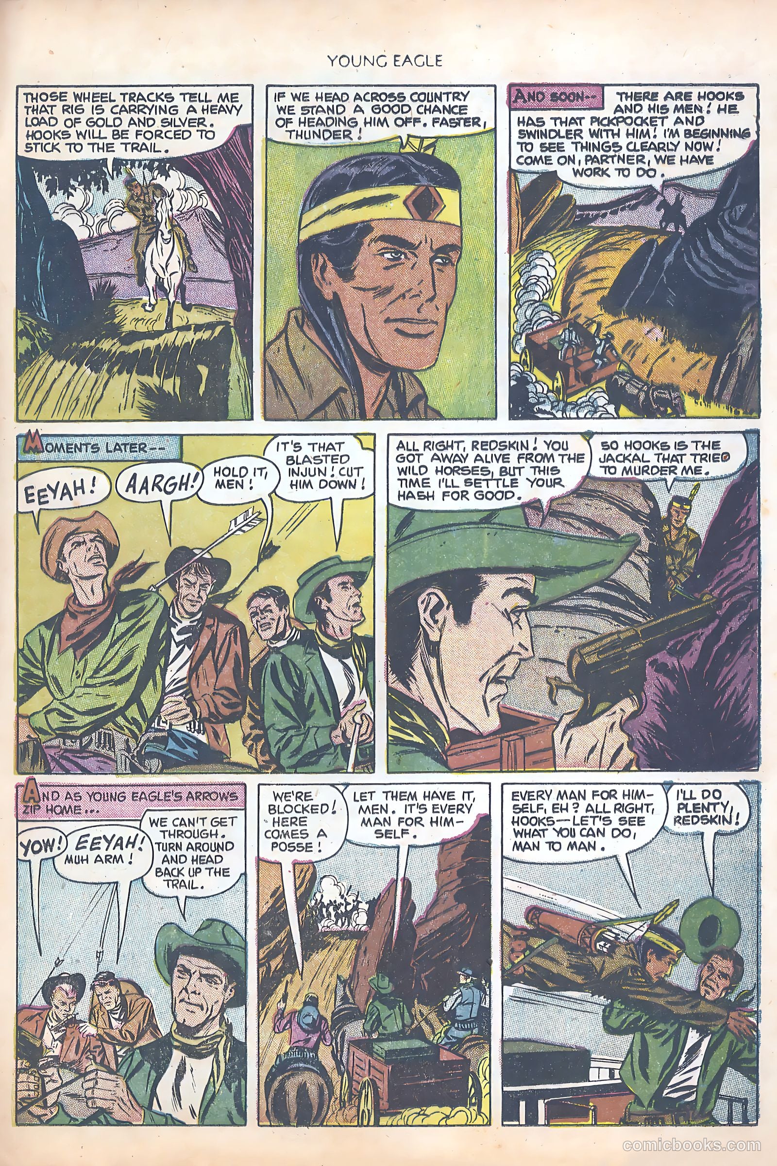 Young Eagle #8 (1952) — page 33 of 36