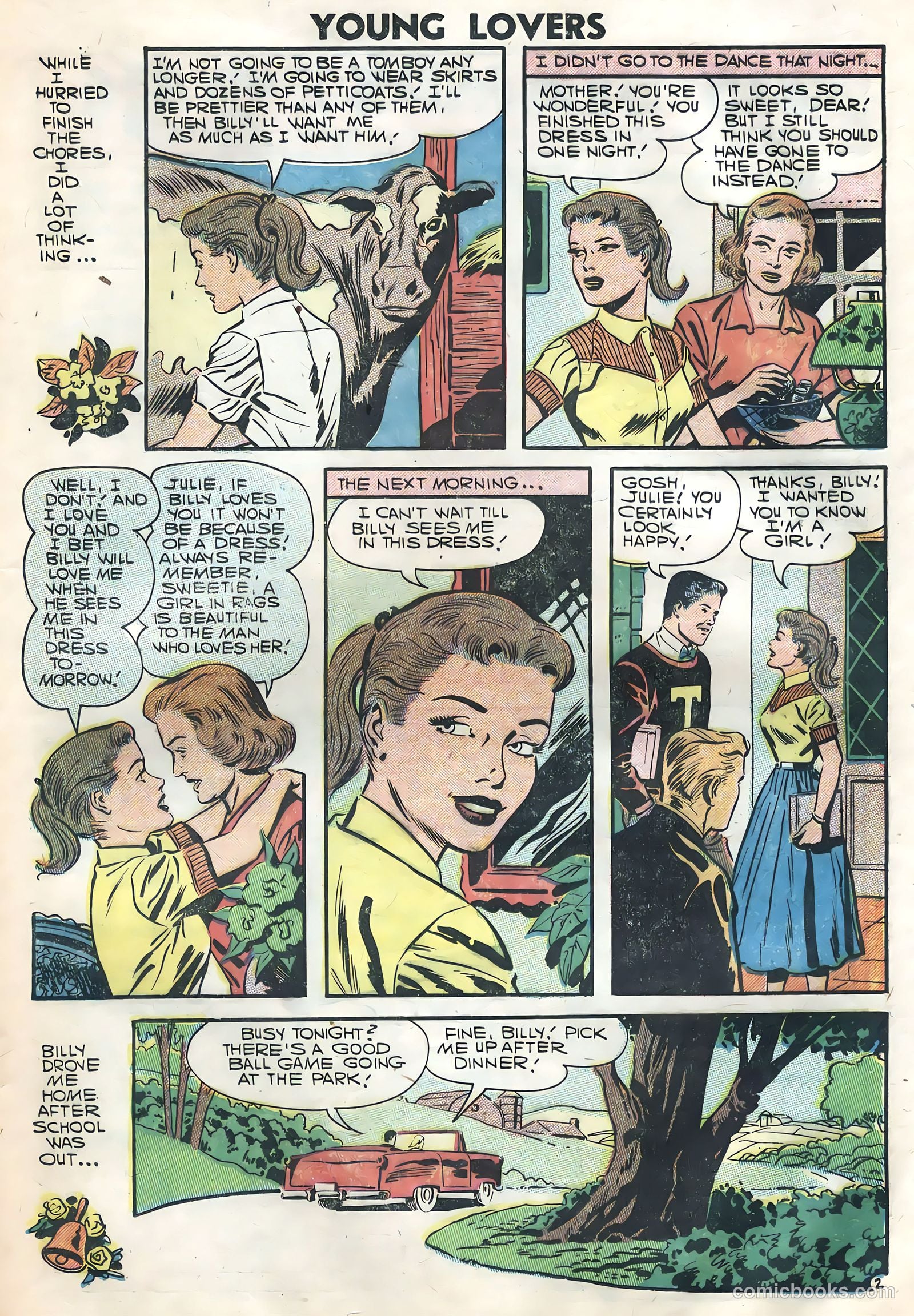 Young Lovers #18 (1957) — page 21 of 36