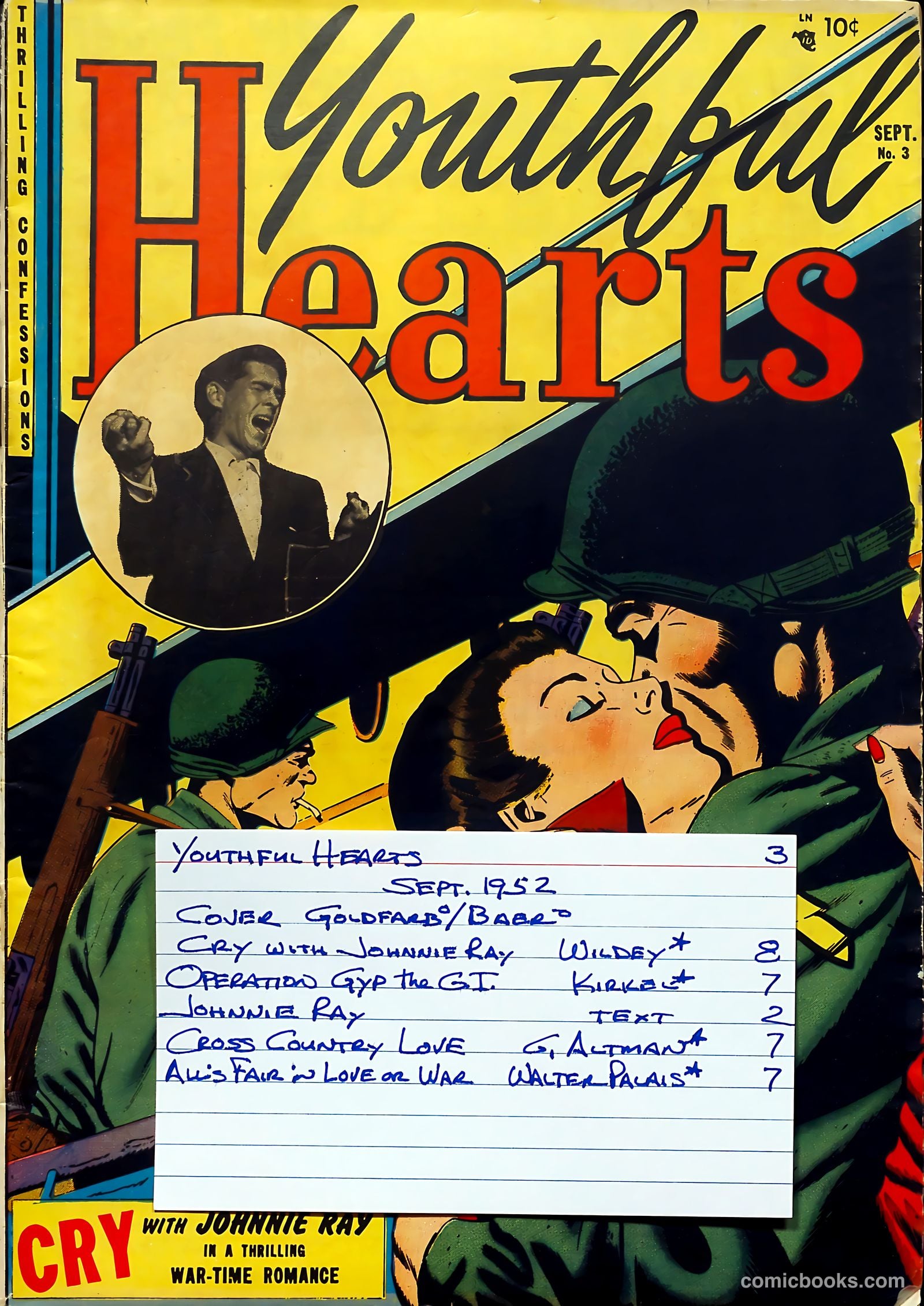 Youthful Hearts #3 (1952) — page 37 of 37