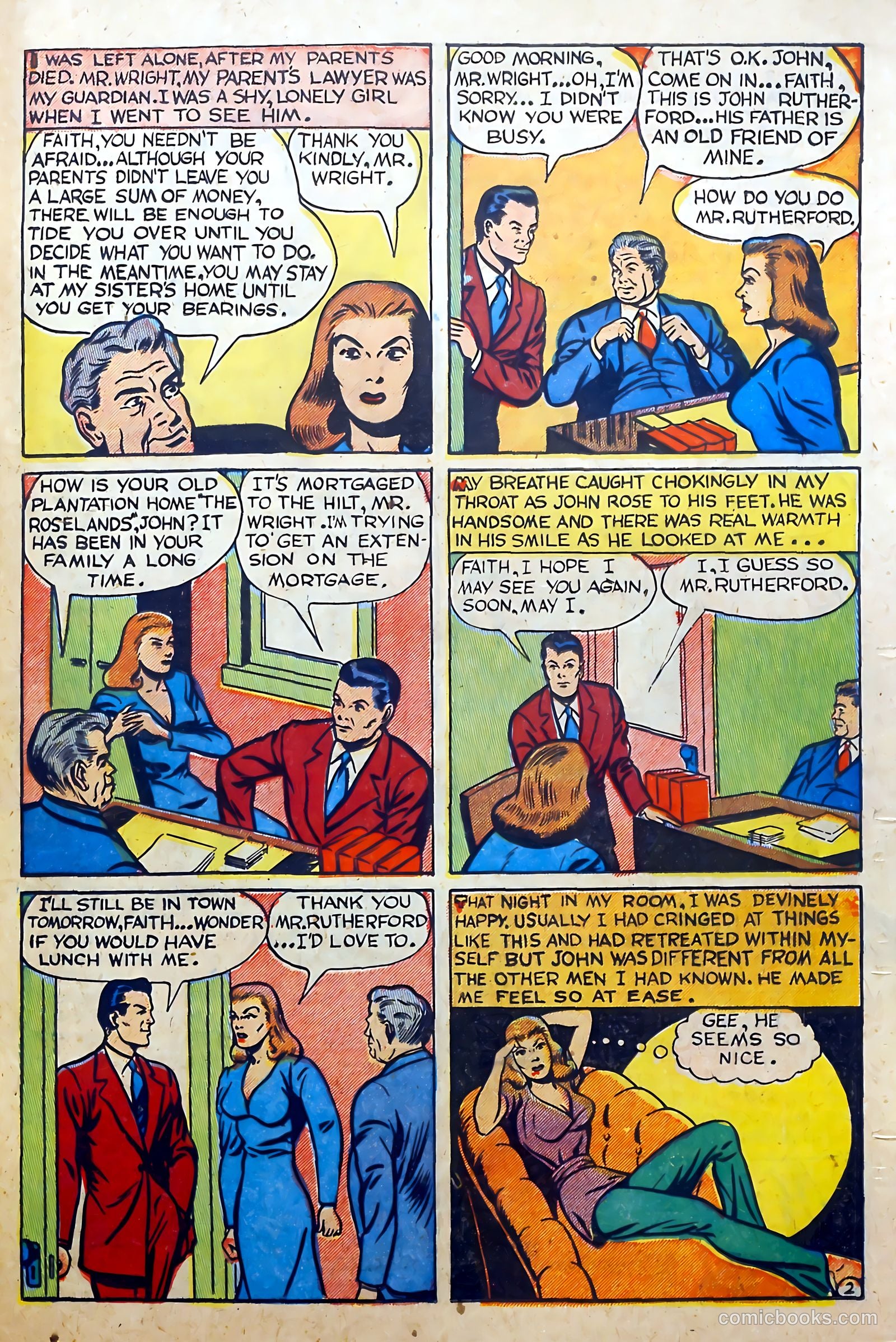 Youthful Love Romances #1 (1950) — page 21 of 36