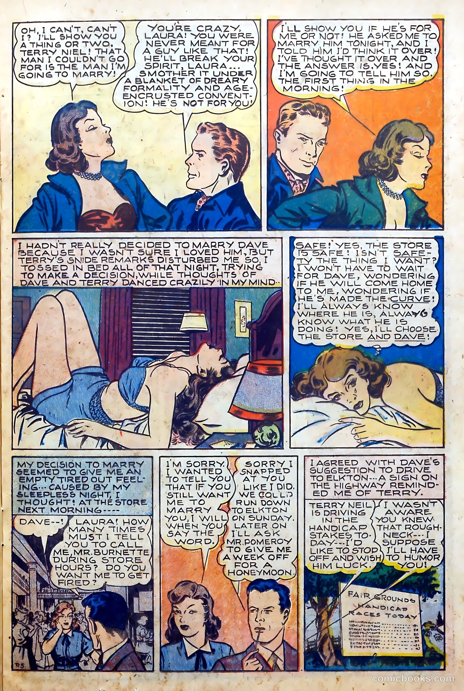 Youthful Love Romances #2 (1949) — page 17 of 37