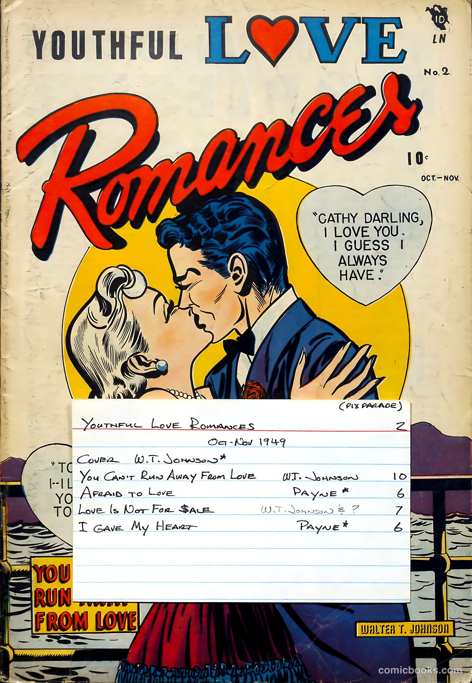 Youthful Love Romances #2 (1949) — page 37 of 37