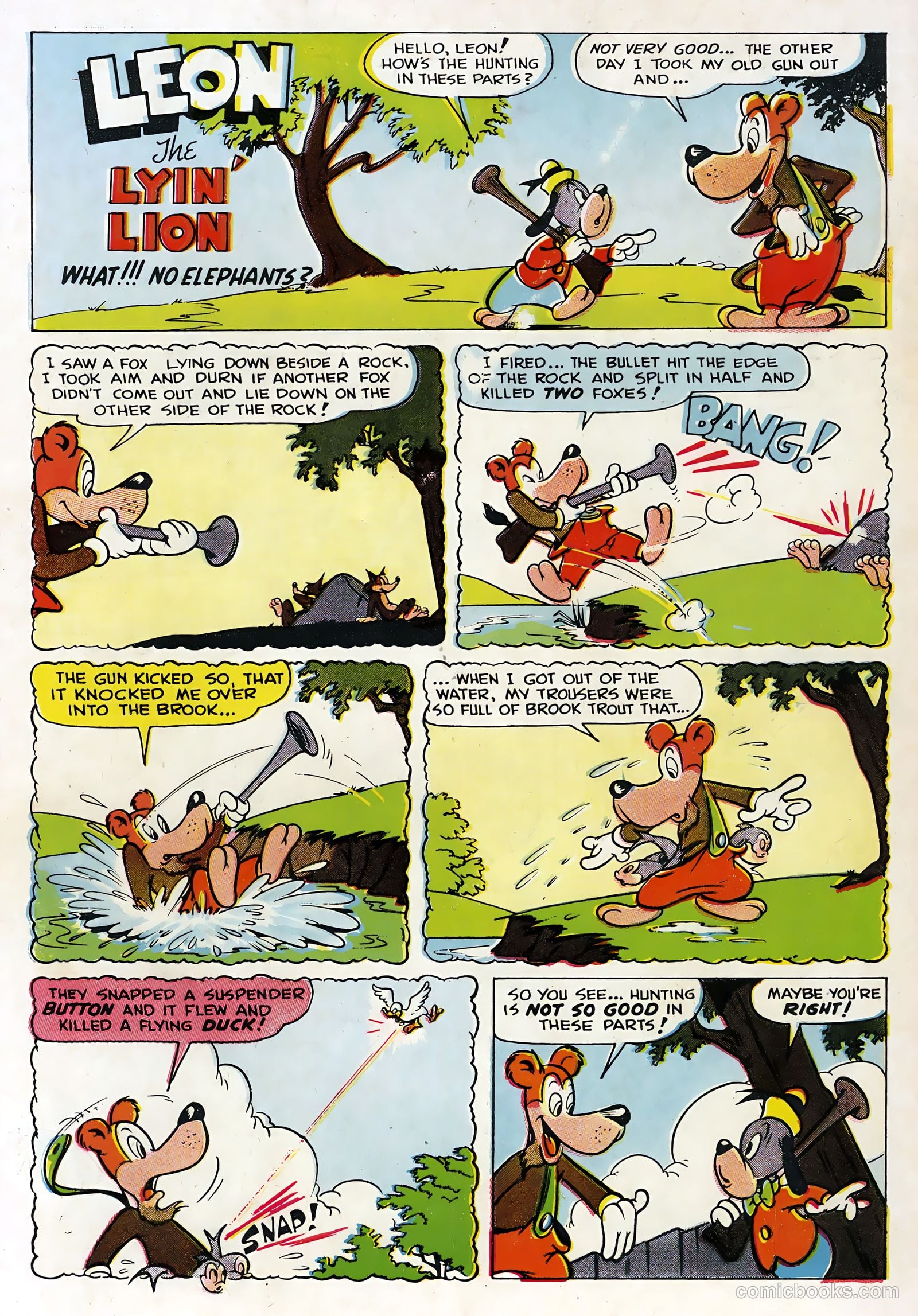 Zoo Funnies #1 (1953) — page 36 of 36