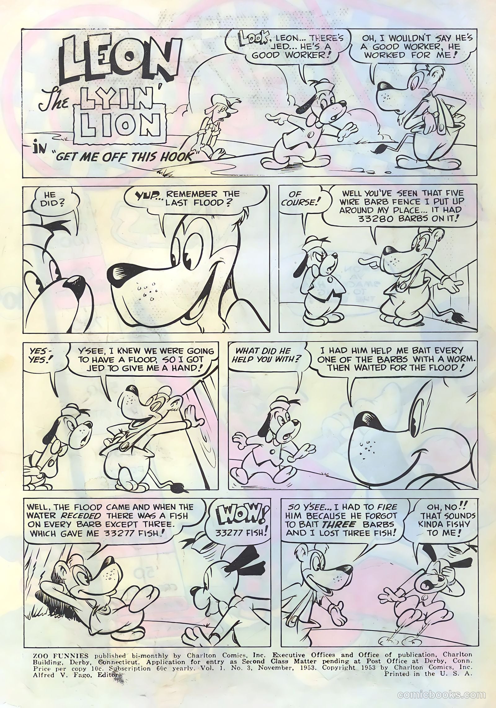 Zoo Funnies #3 (1953) — page 2 of 36