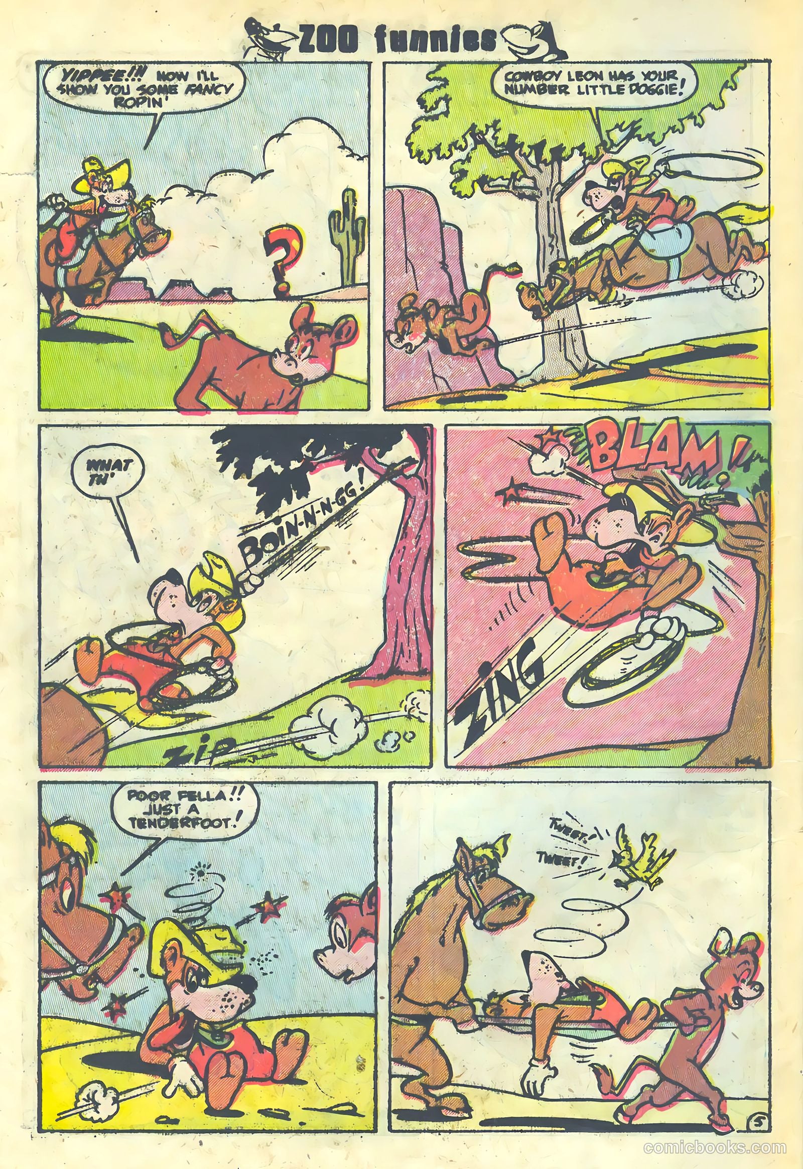 Zoo Funnies #3 (1953) — page 16 of 36