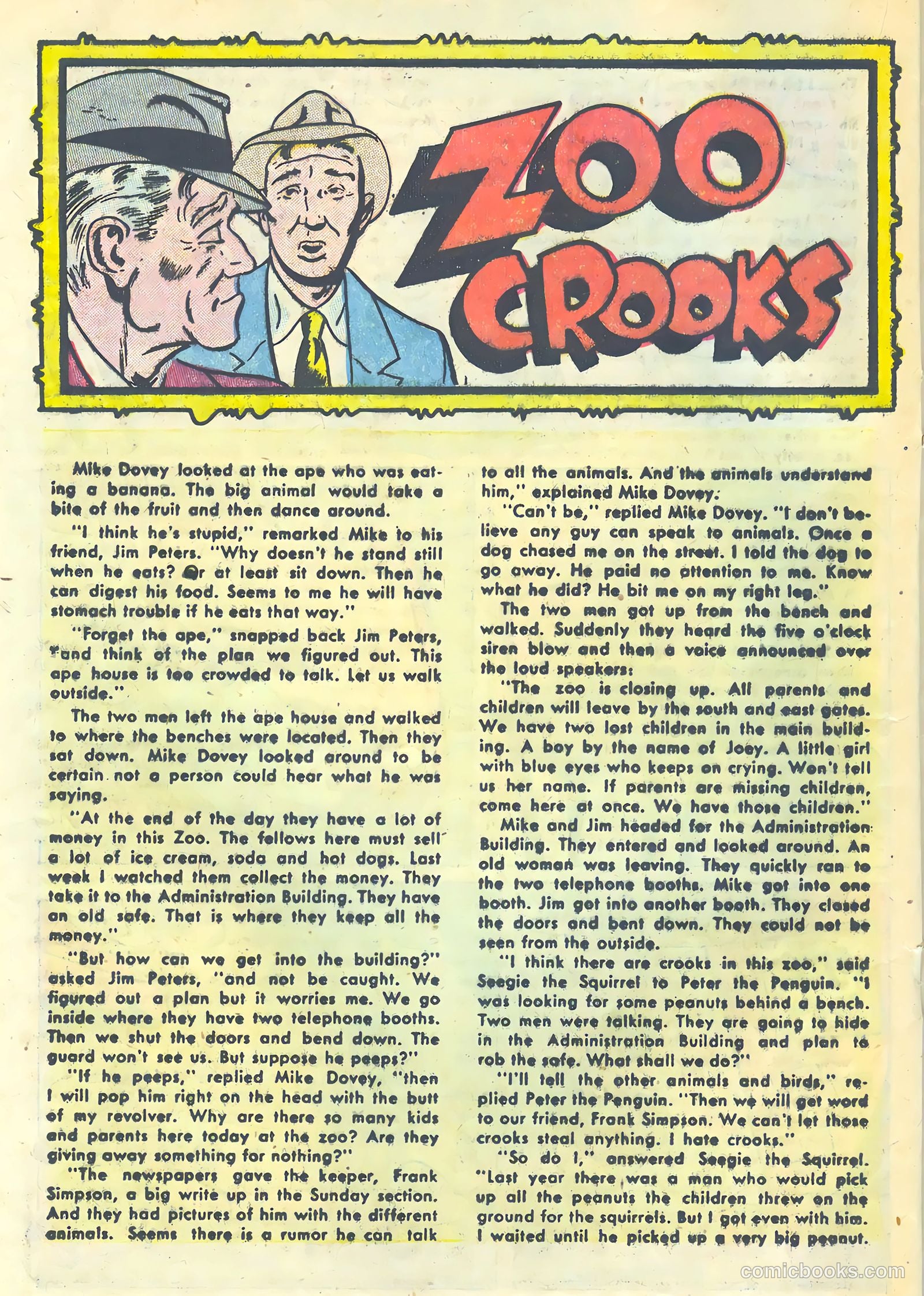 Zoo Funnies #3 (1953) — page 20 of 36