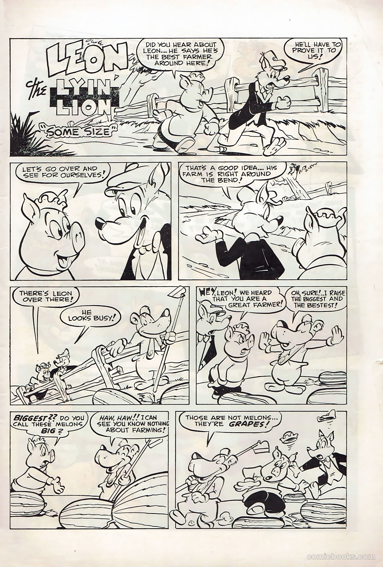 Zoo Funnies #4 (1946) — page 35 of 36