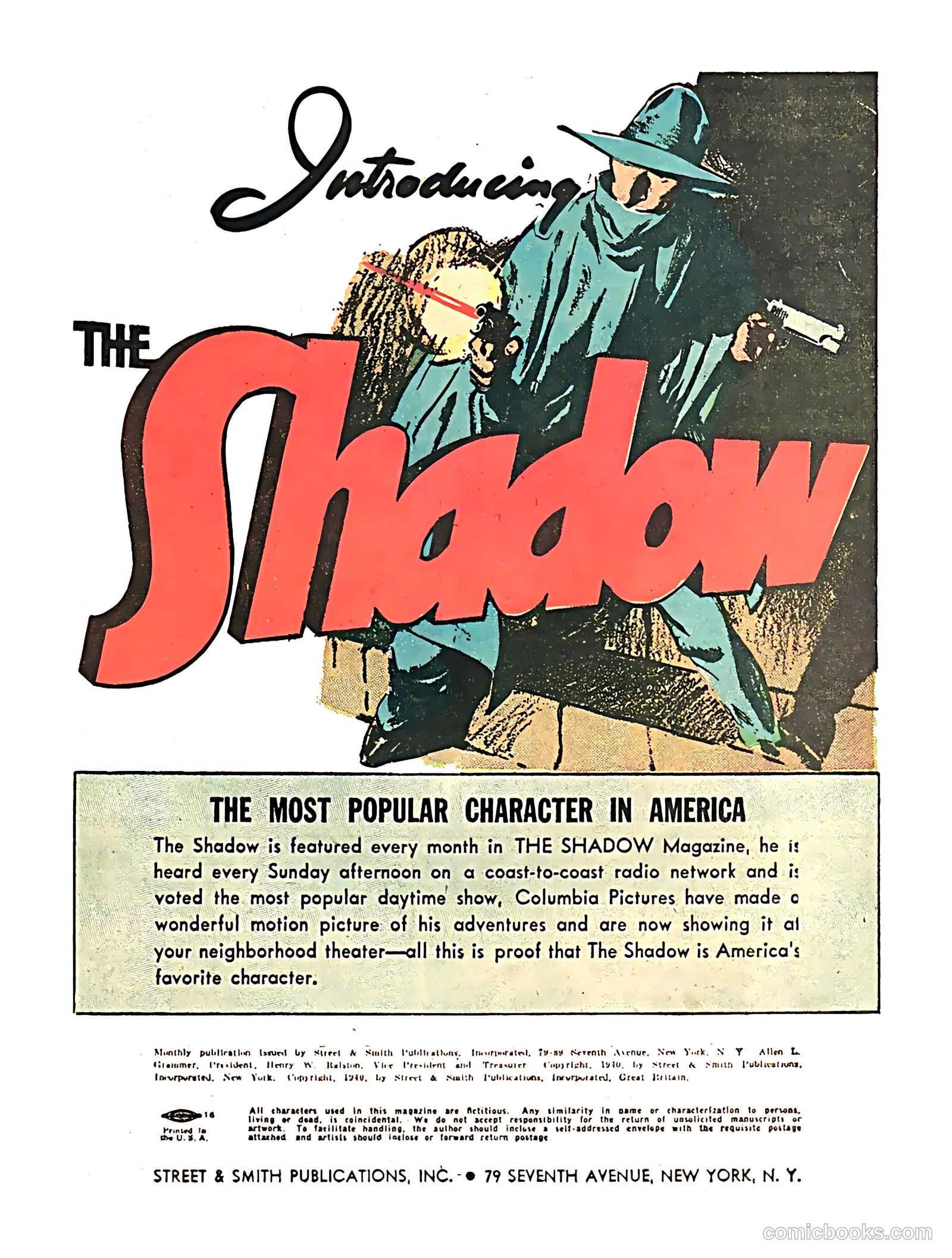 The Shadow #1 (2012, Dynamite Entertainment) — page 3 of 68