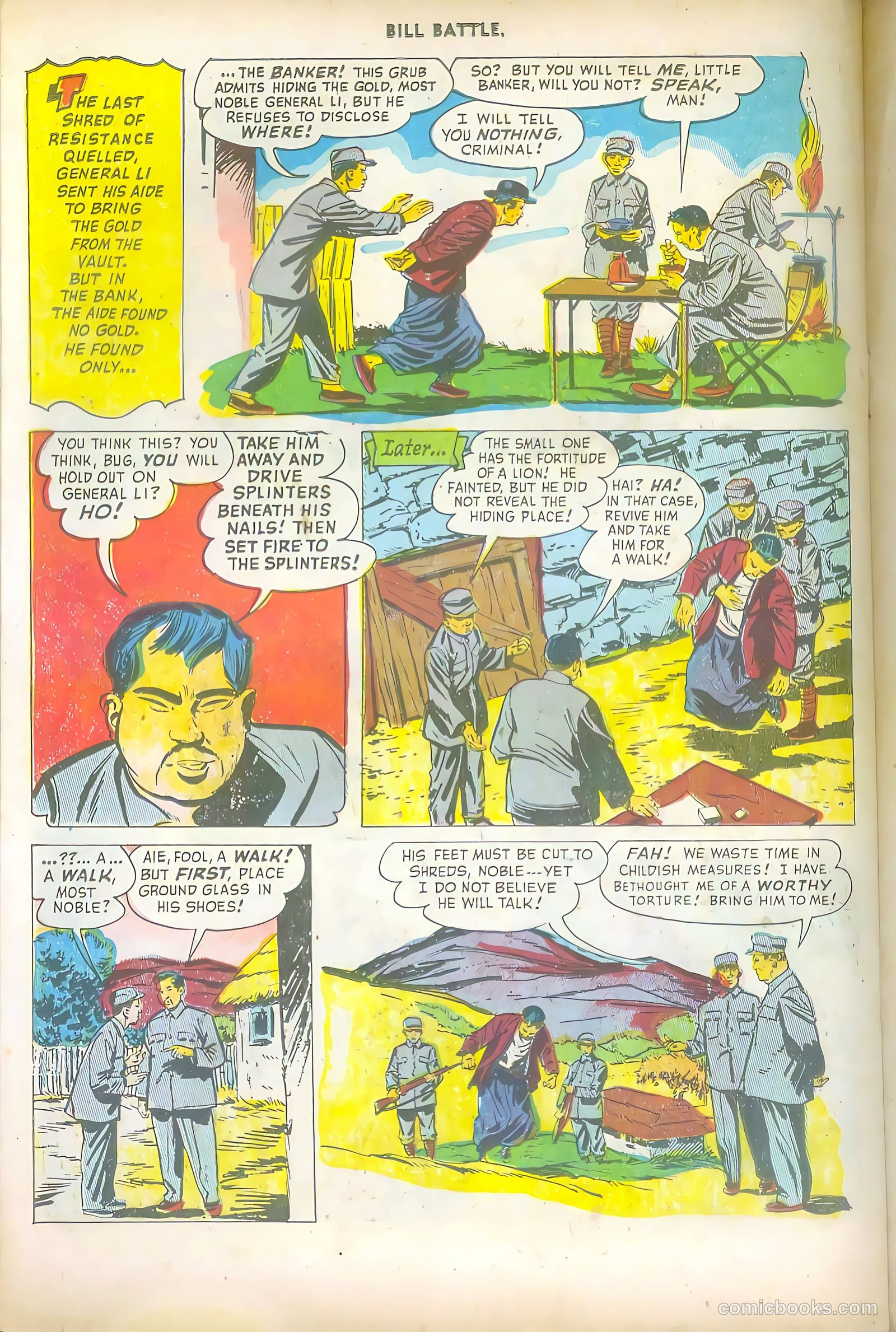 Bill Battle, the One Man Army #1 (1952, Fawcett) — page 22 of 36