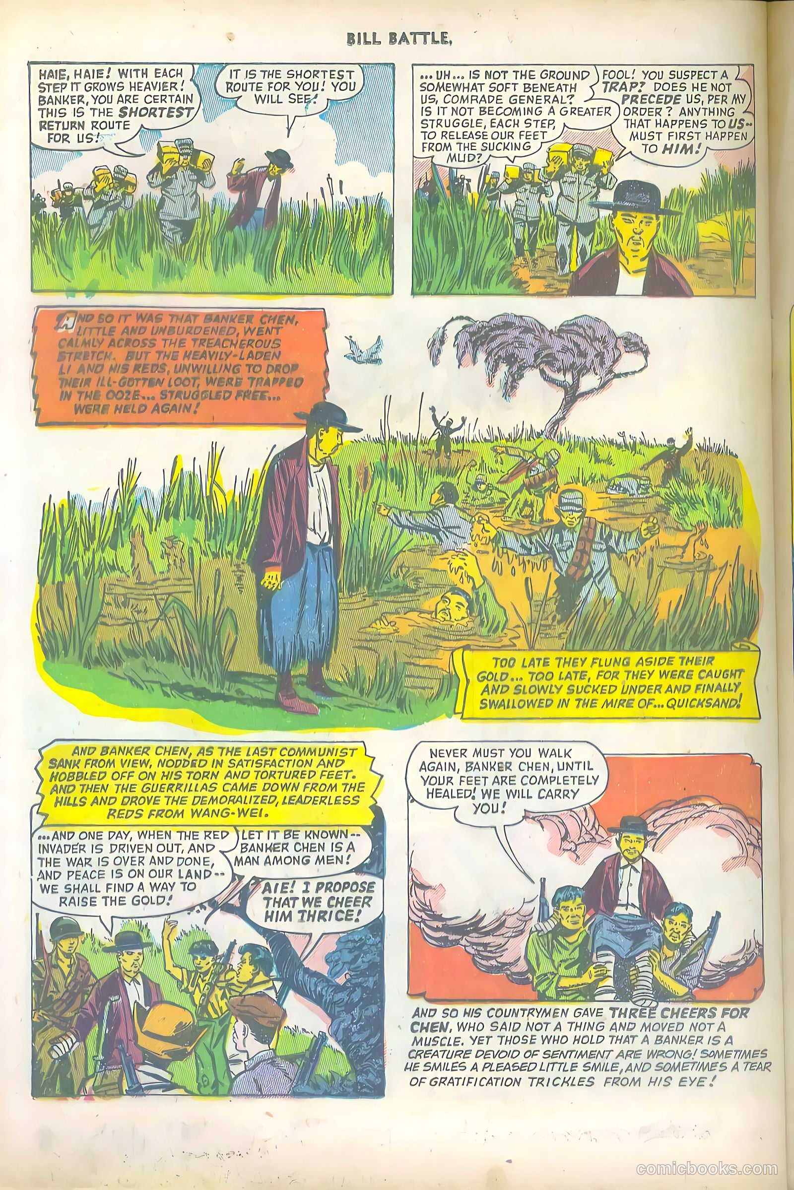 Bill Battle, the One Man Army #1 (1952, Fawcett) — page 24 of 36