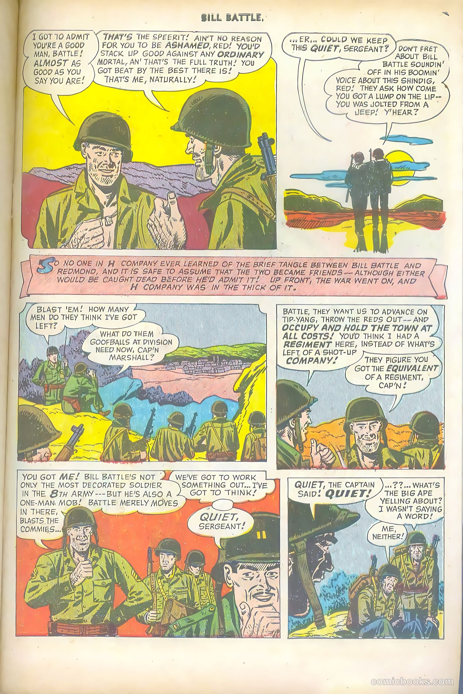 Bill Battle, the One Man Army #1 (1952, Fawcett) — page 27 of 36