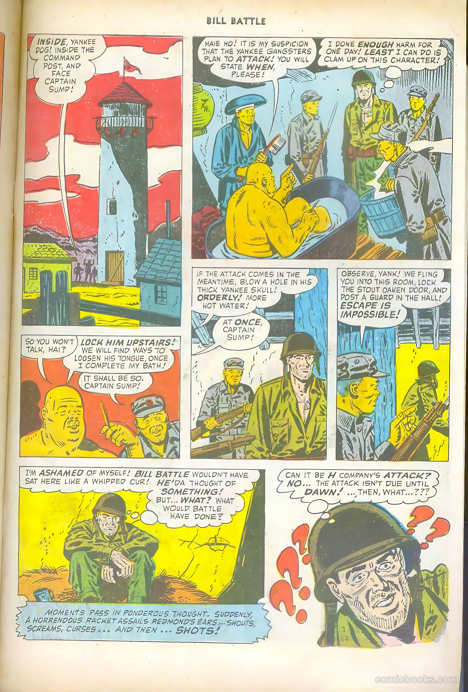Bill Battle, the One Man Army #1 (1952, Fawcett) — page 31 of 36