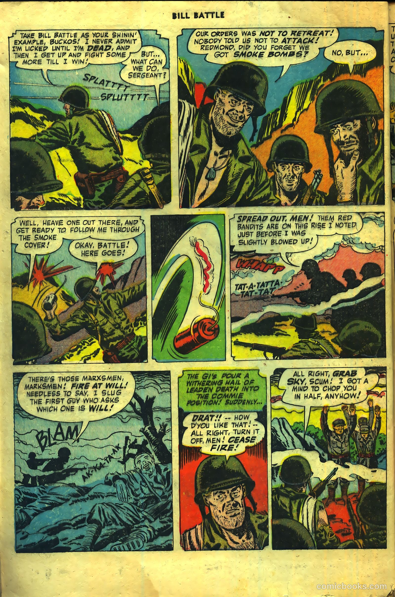 Bill Battle, the One Man Army #2 (1952) — page 32 of 36