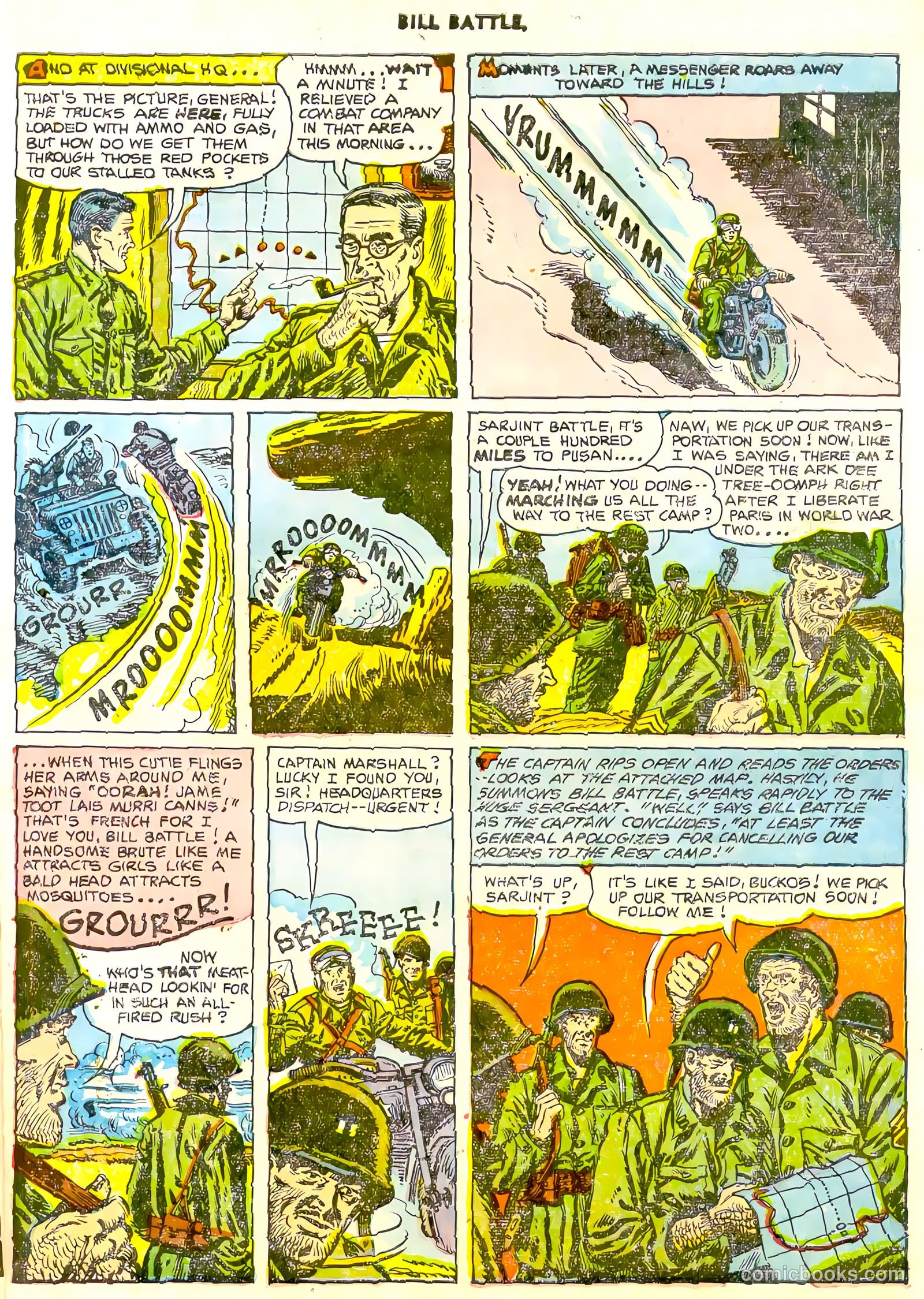 Bill Battle, the One Man Army #3 (1953) — page 6 of 35
