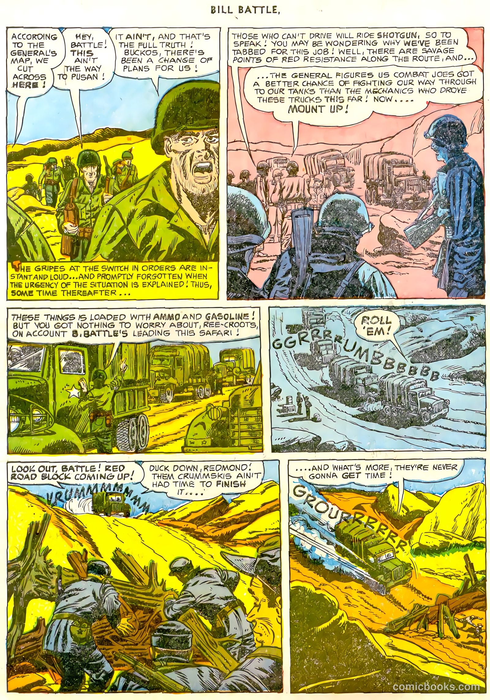 Bill Battle, the One Man Army #3 (1953) — page 7 of 35