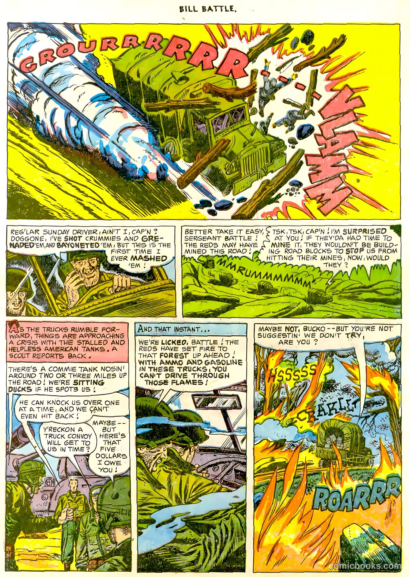 Bill Battle, the One Man Army #3 (1953) — page 8 of 35