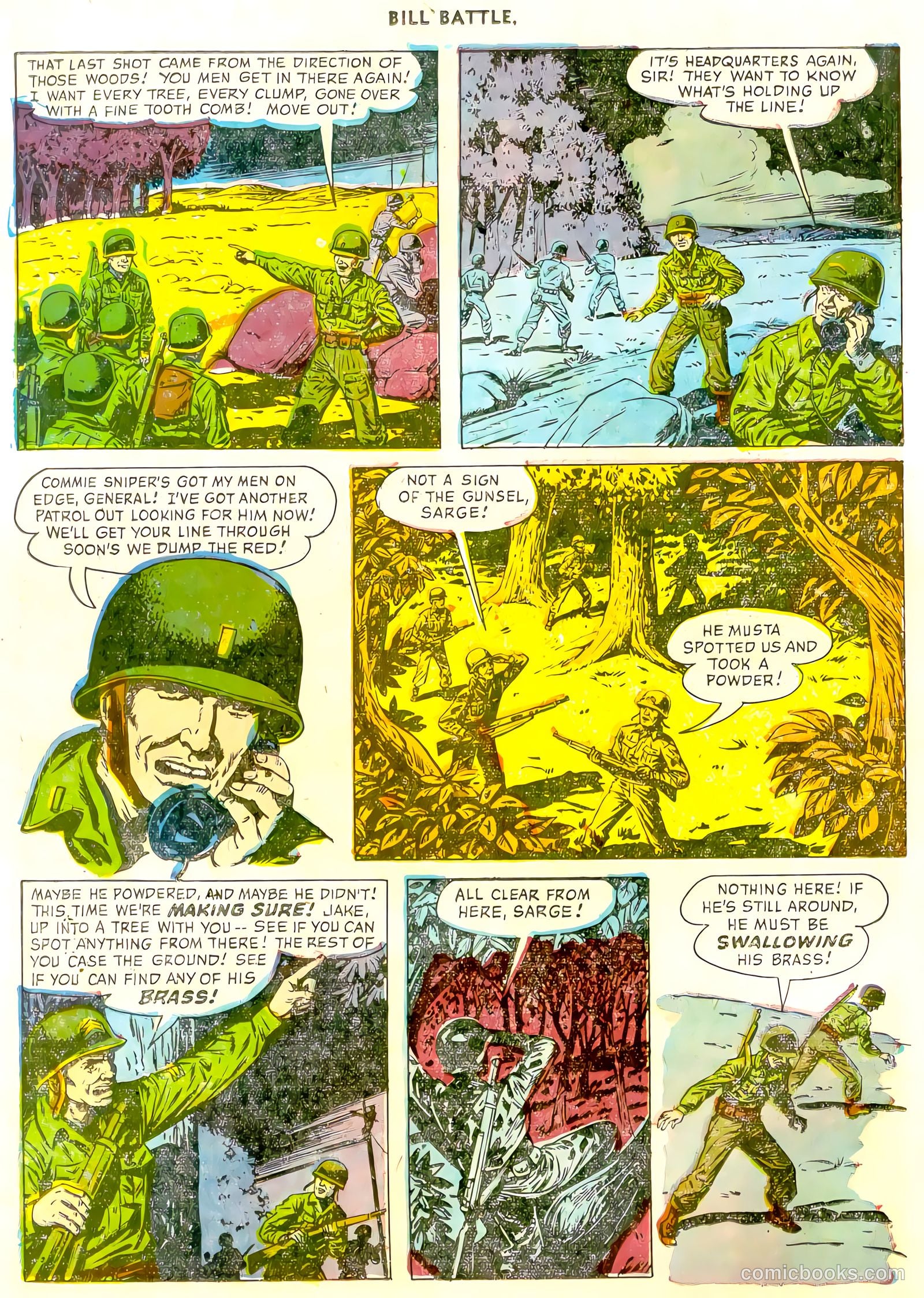 Bill Battle, the One Man Army #3 (1953) — page 17 of 35