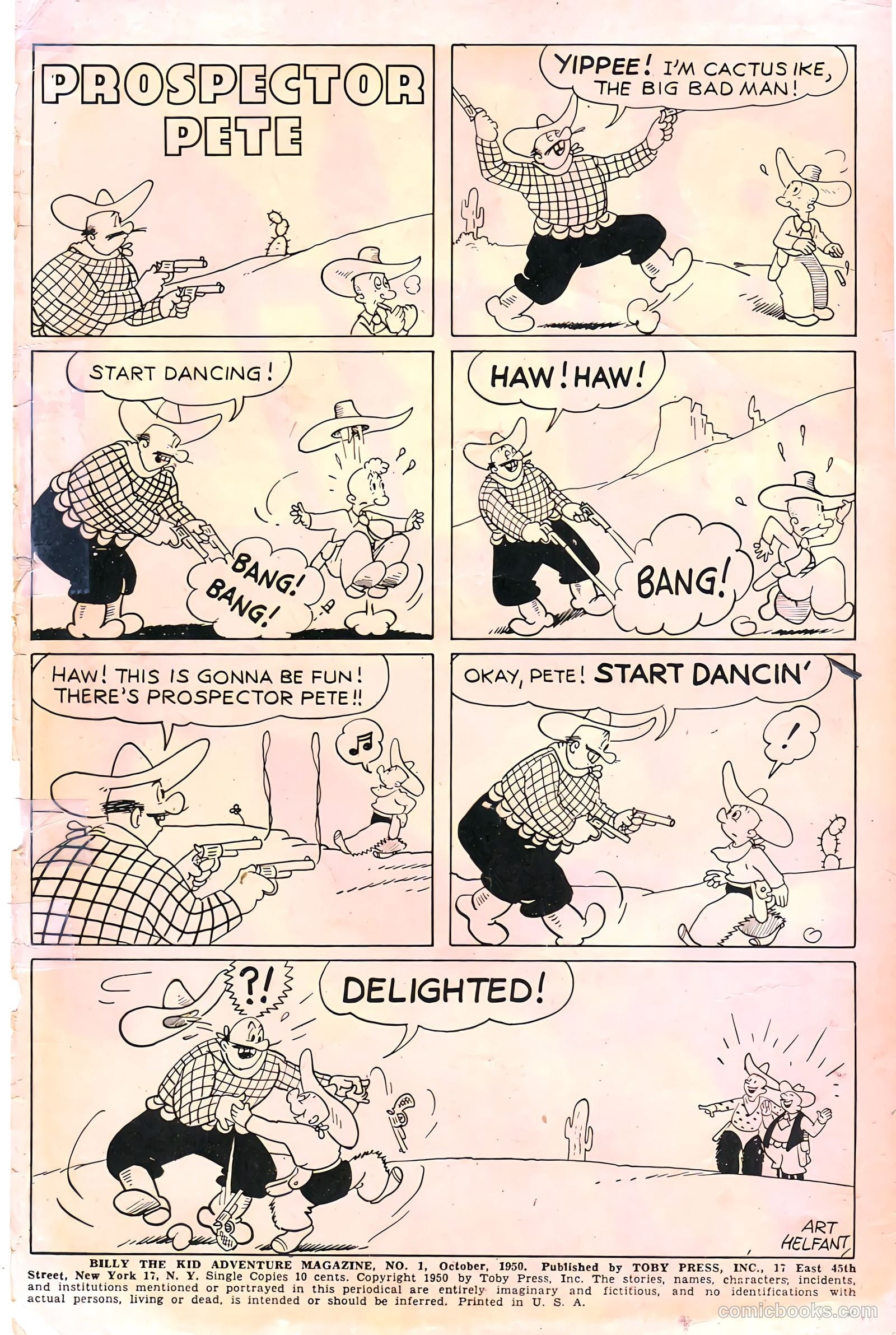 Billy the Kid #1 (1950) — page 2 of 36