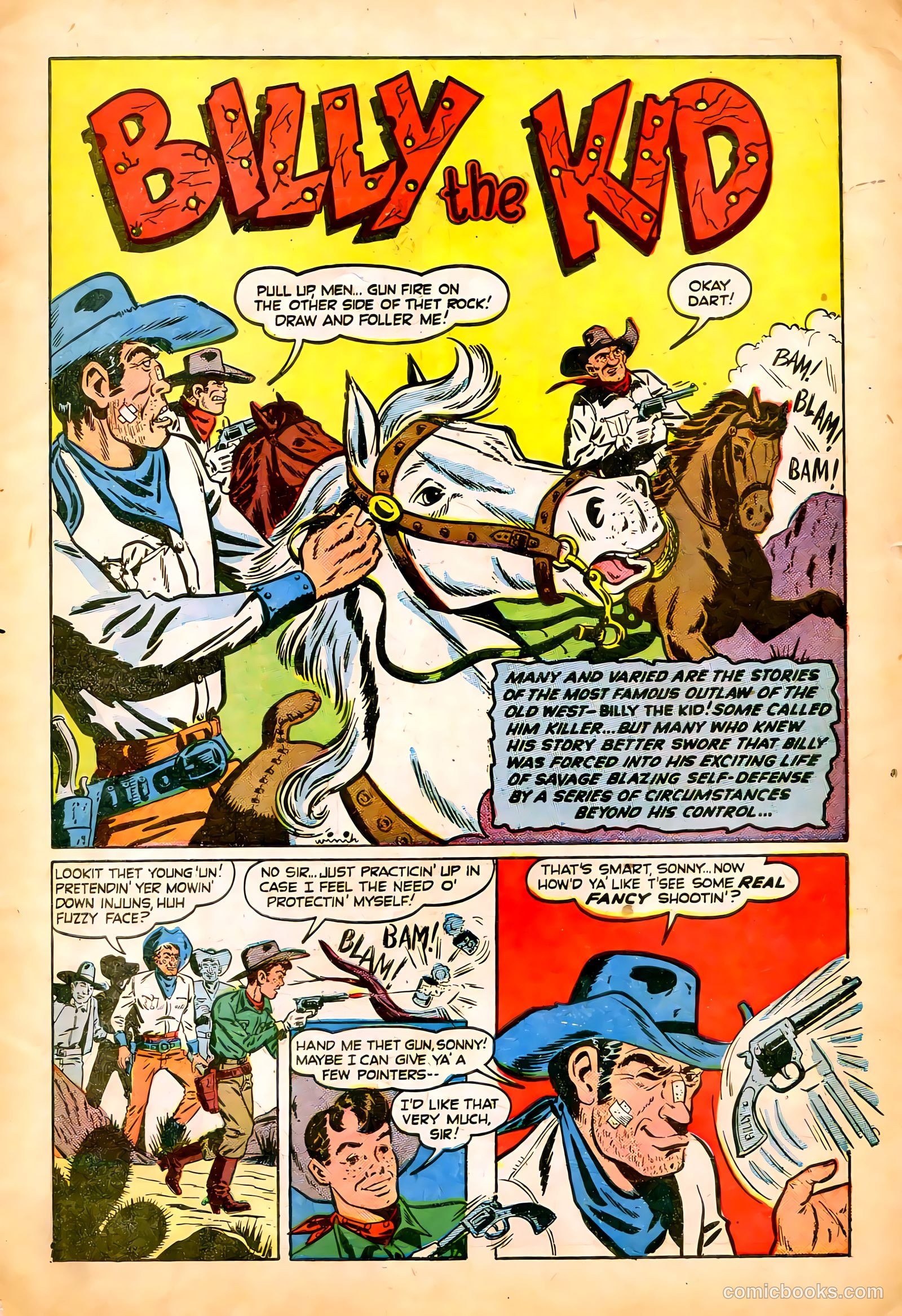 Billy the Kid #1 (1950) — page 3 of 36