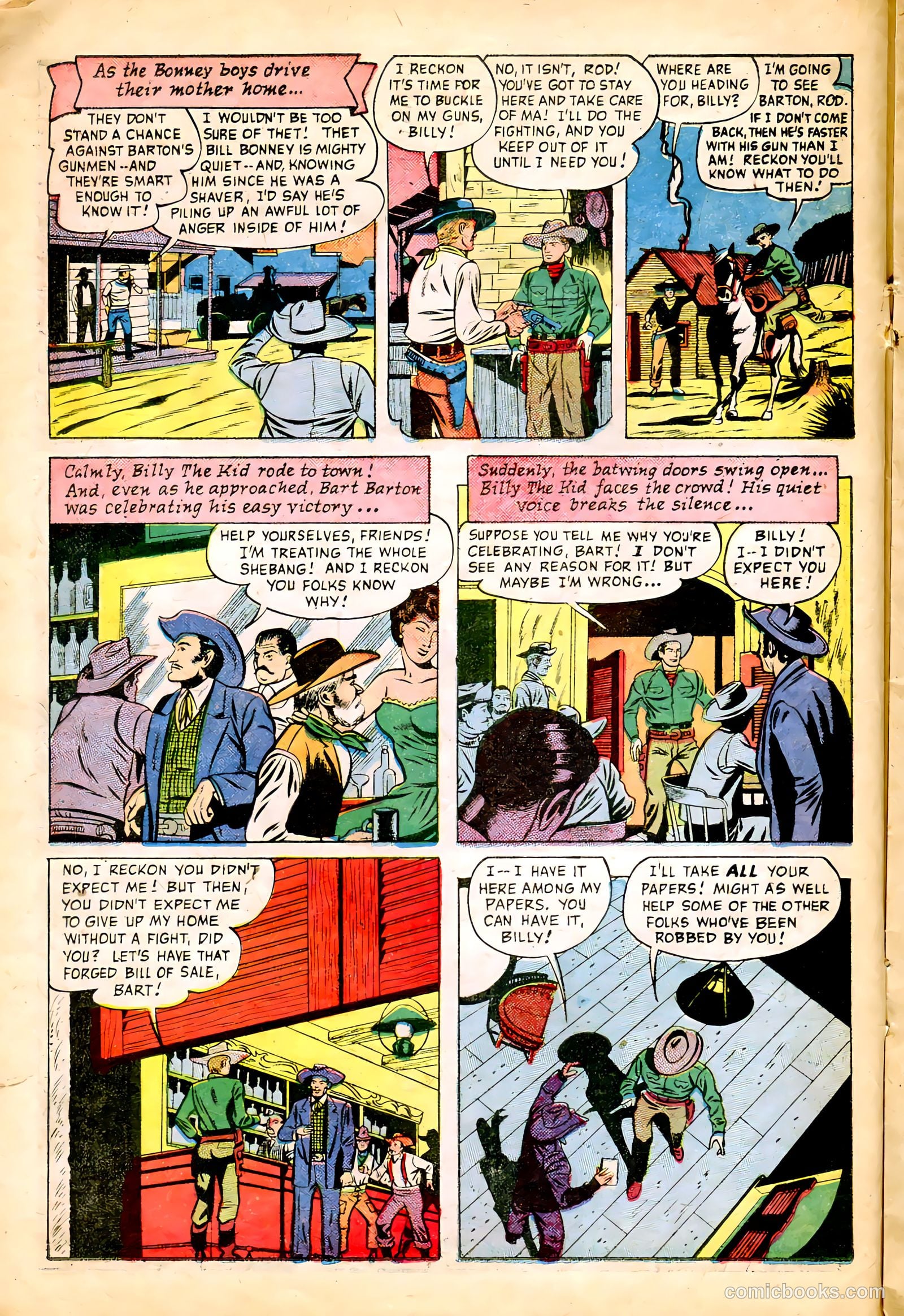 Billy the Kid #1 (1950) — page 16 of 36