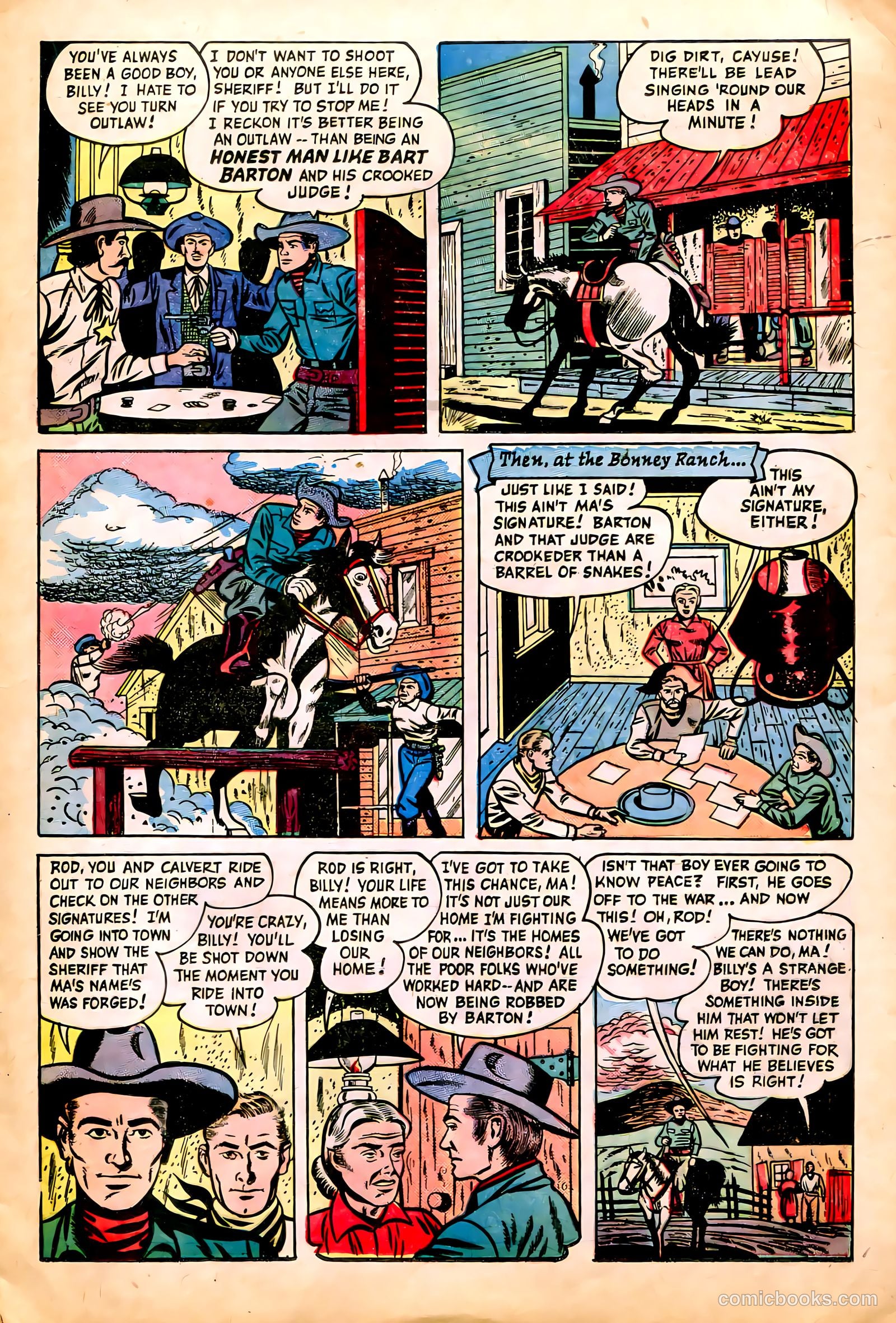 Billy the Kid #1 (1950) — page 17 of 36