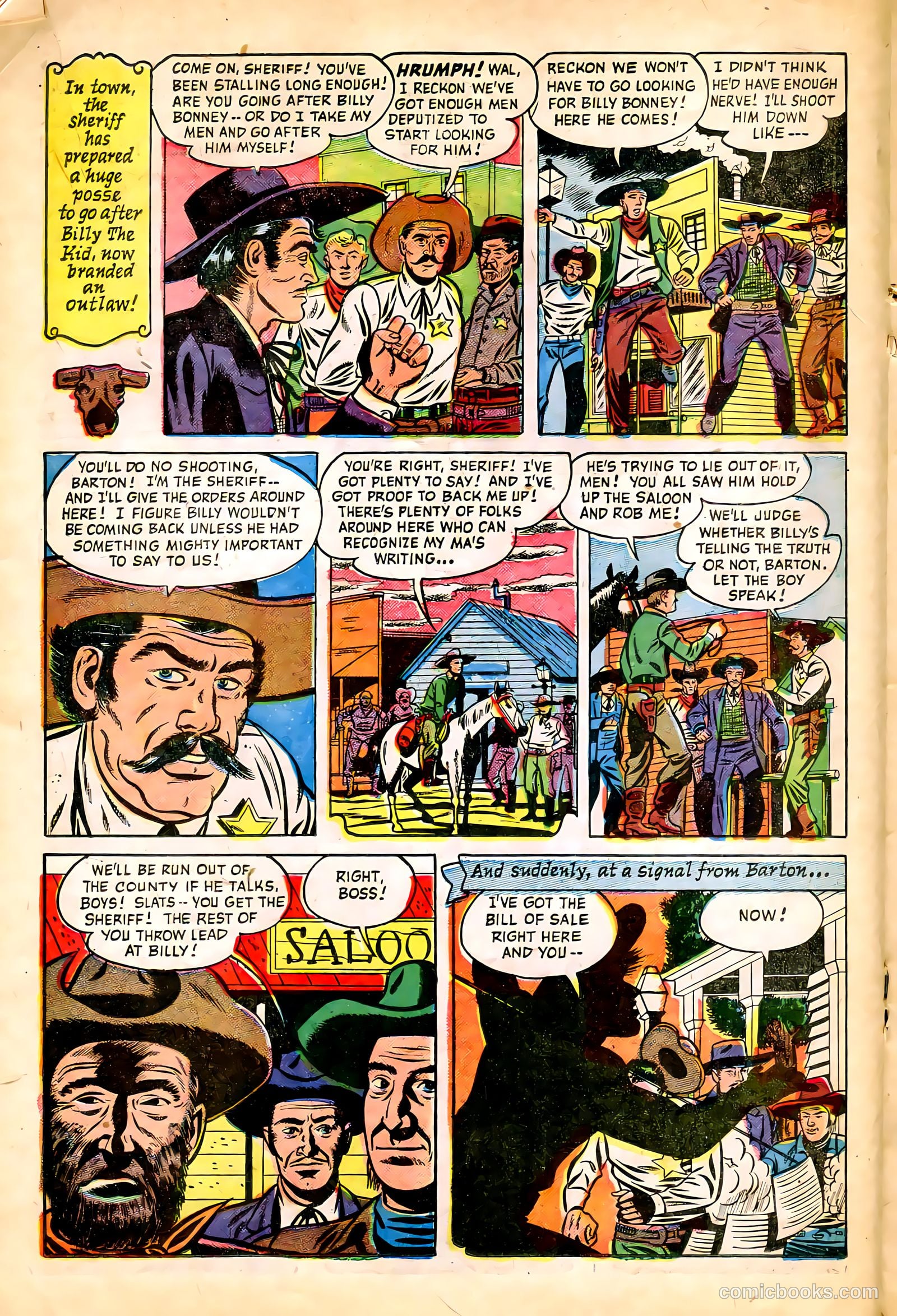 Billy the Kid #1 (1950) — page 18 of 36