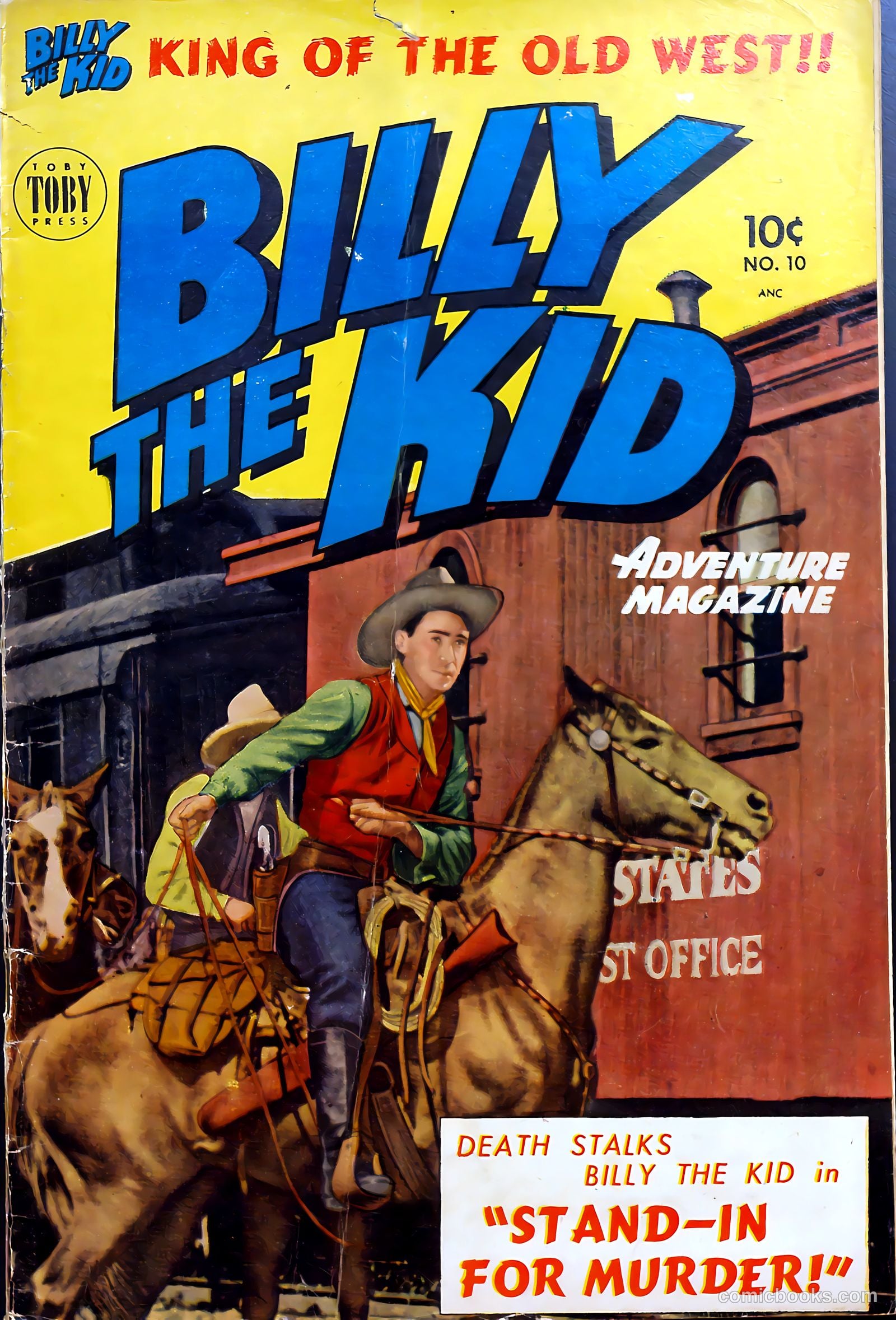 Billy the Kid Adventure Magazine #10 cover