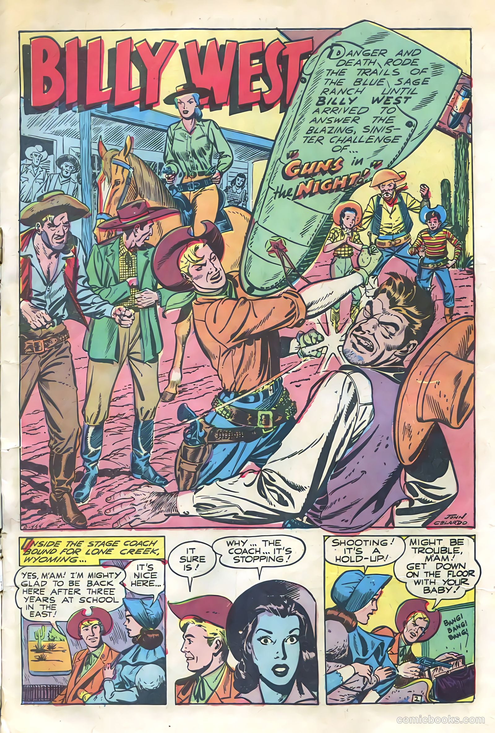 Billy West #1 (1949, Visual Editions, Inc.) — page 3 of 36