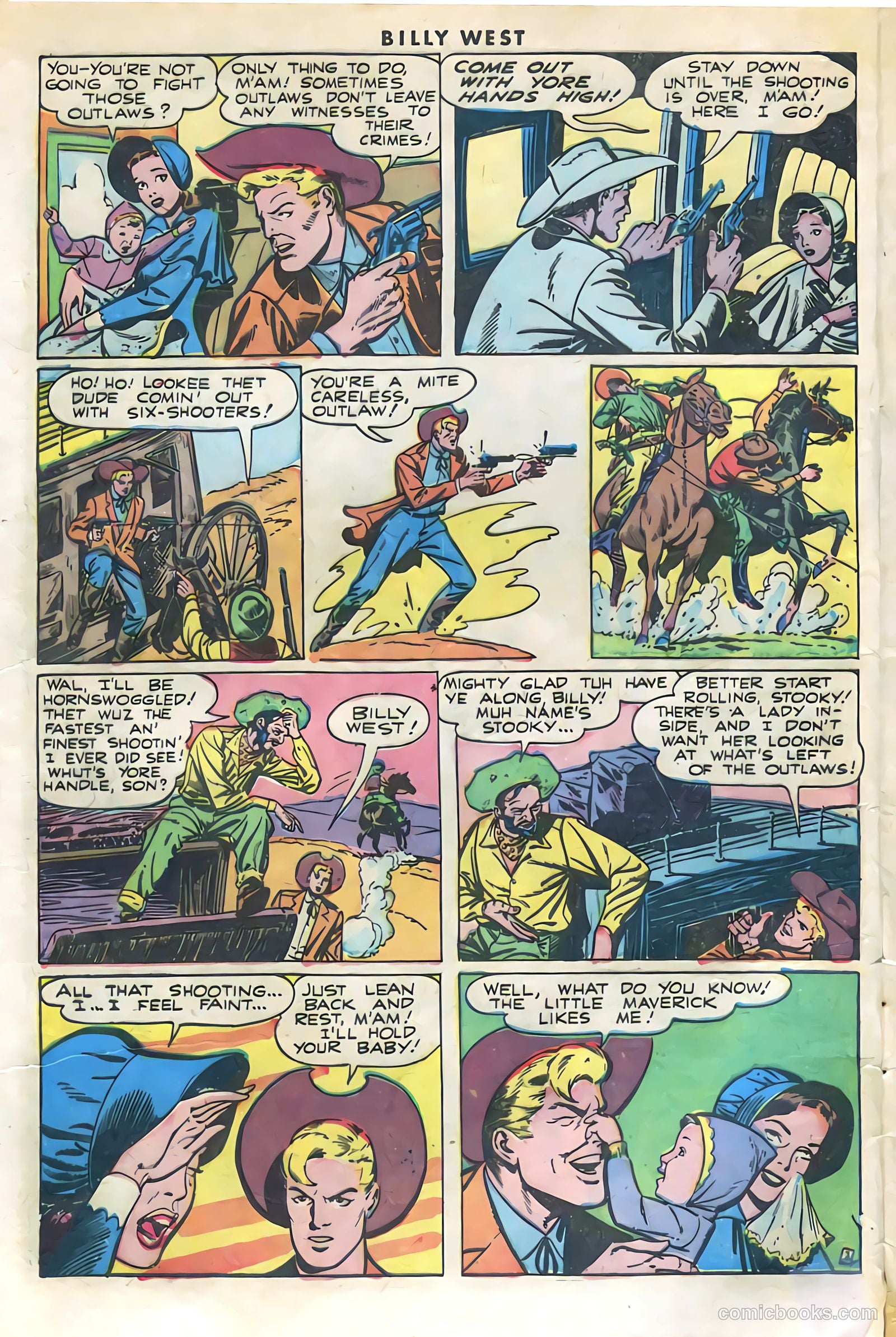 Billy West #1 (1949, Visual Editions, Inc.) — page 4 of 36