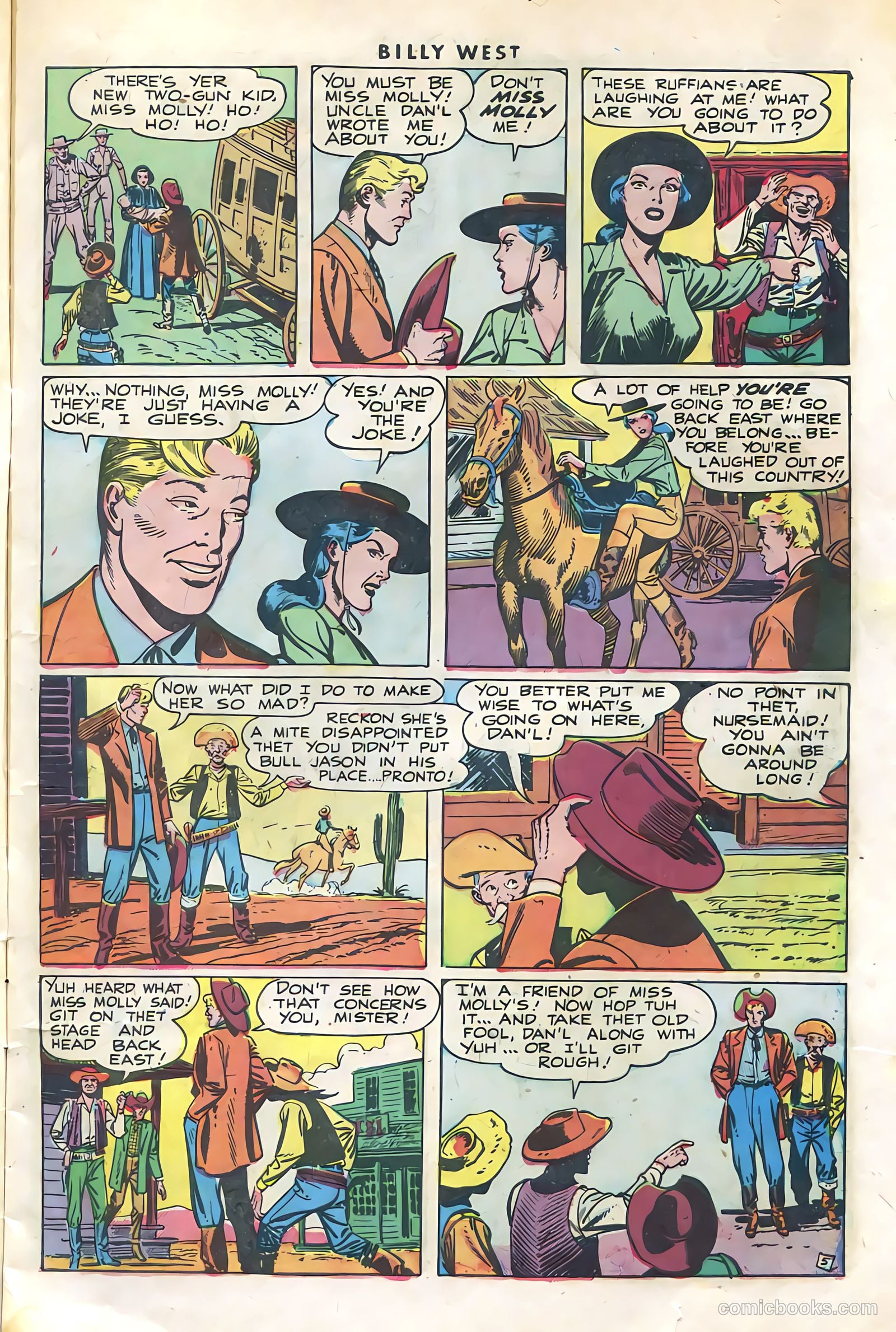 Billy West #1 (1949, Visual Editions, Inc.) — page 7 of 36