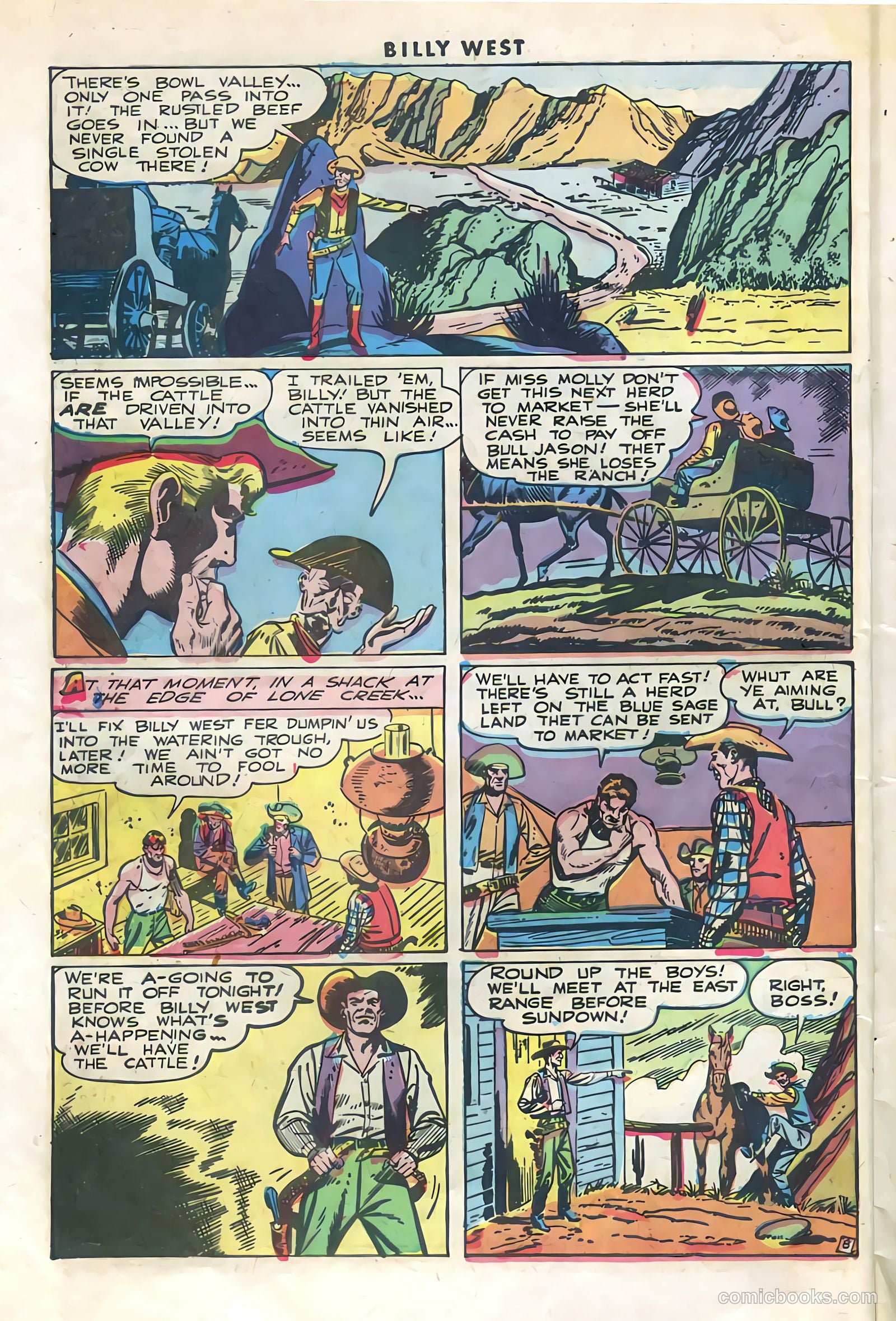Billy West #1 (1949, Visual Editions, Inc.) — page 10 of 36
