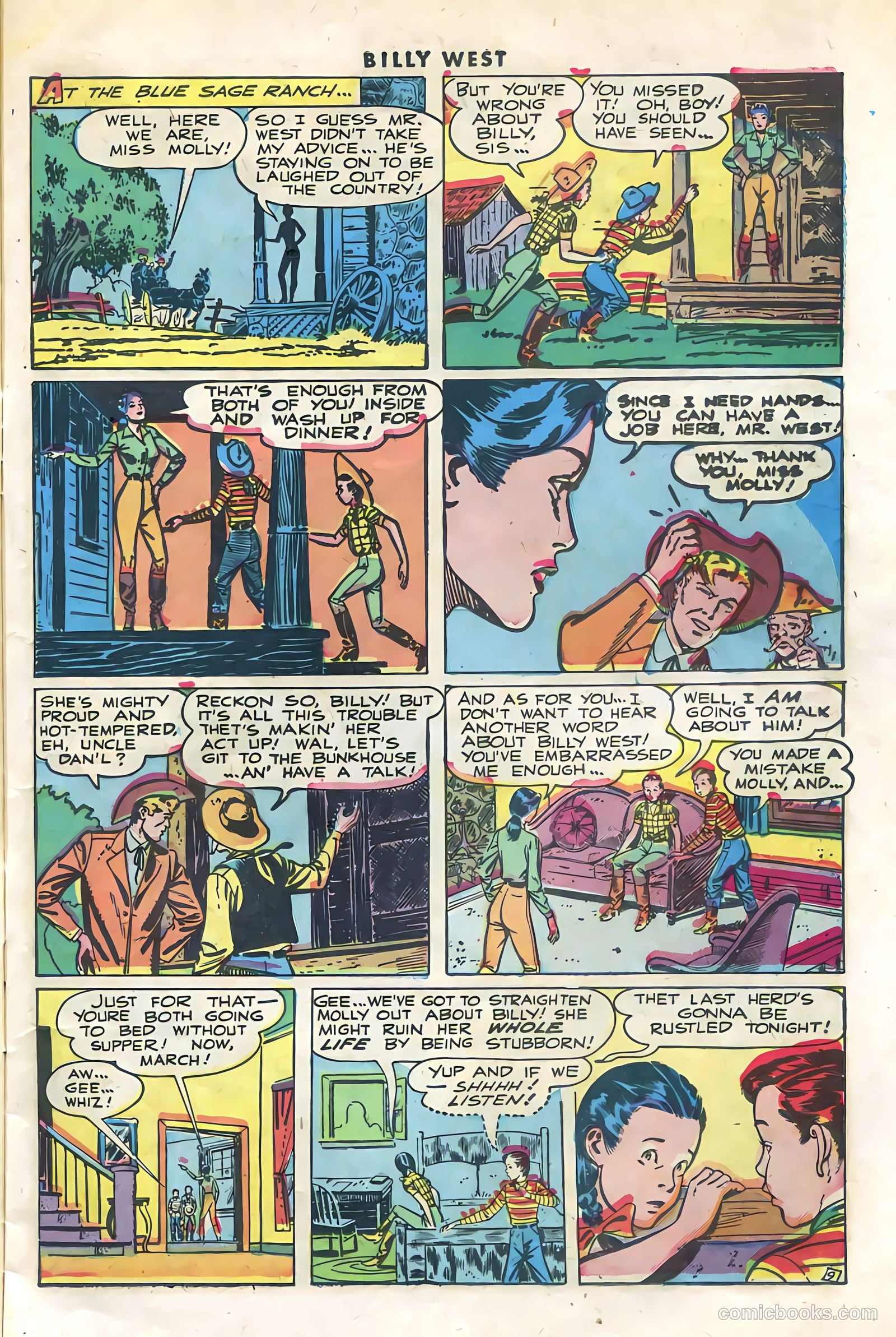Billy West #1 (1949, Visual Editions, Inc.) — page 11 of 36
